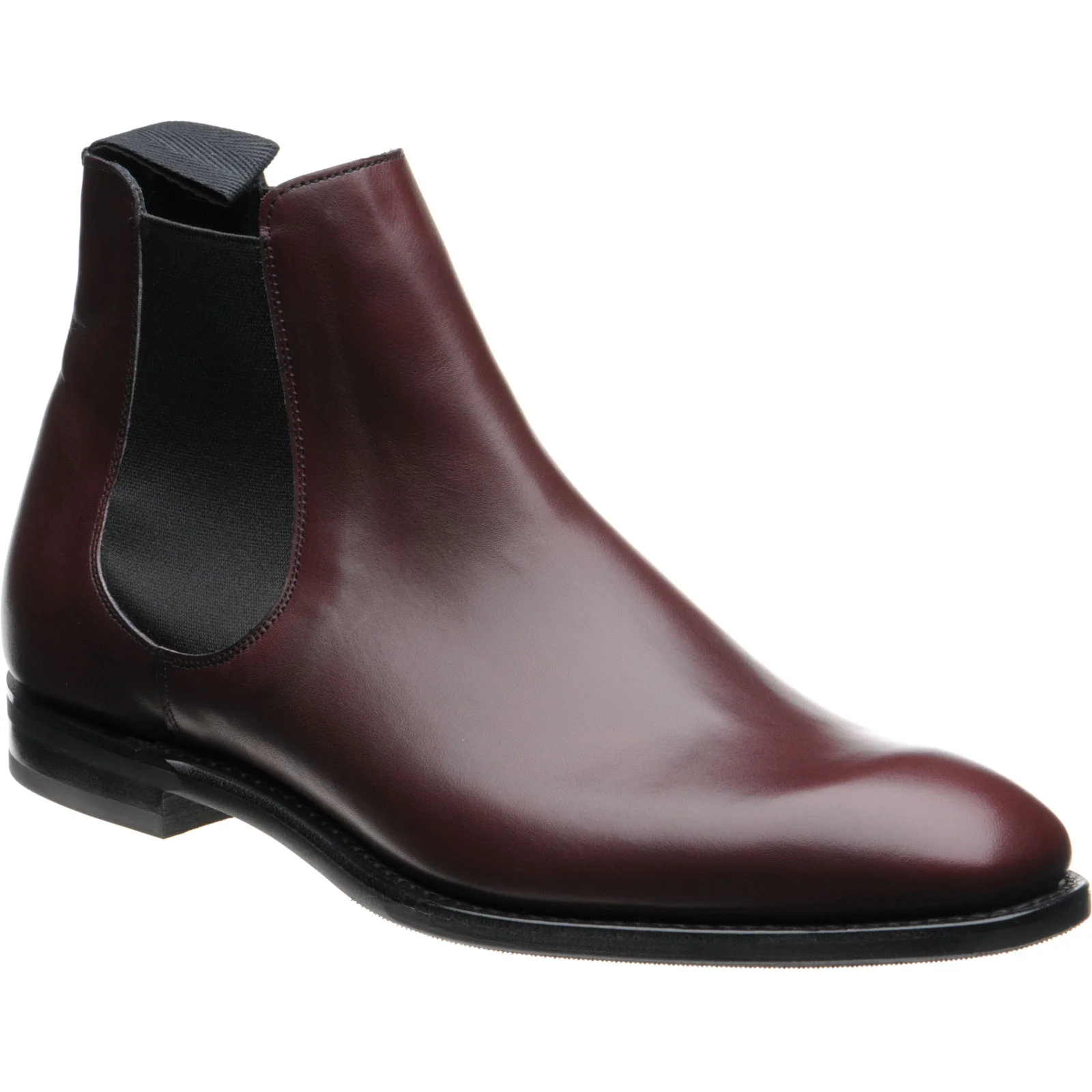 Church Prenton mens rubber-soled Chelsea boots in burgundy calf