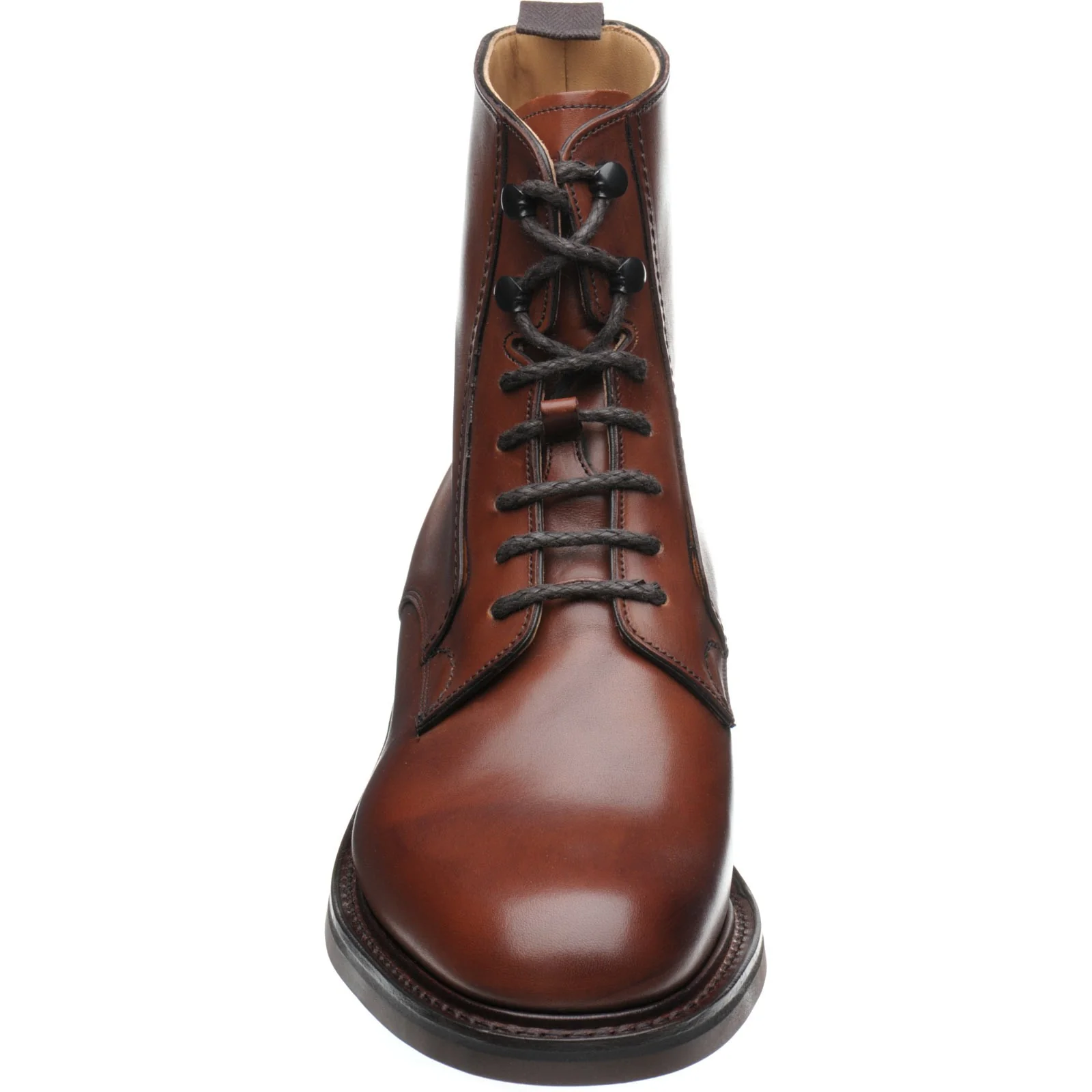 Church Wootton mens rubber-soled boots in brandy calf - Image 2