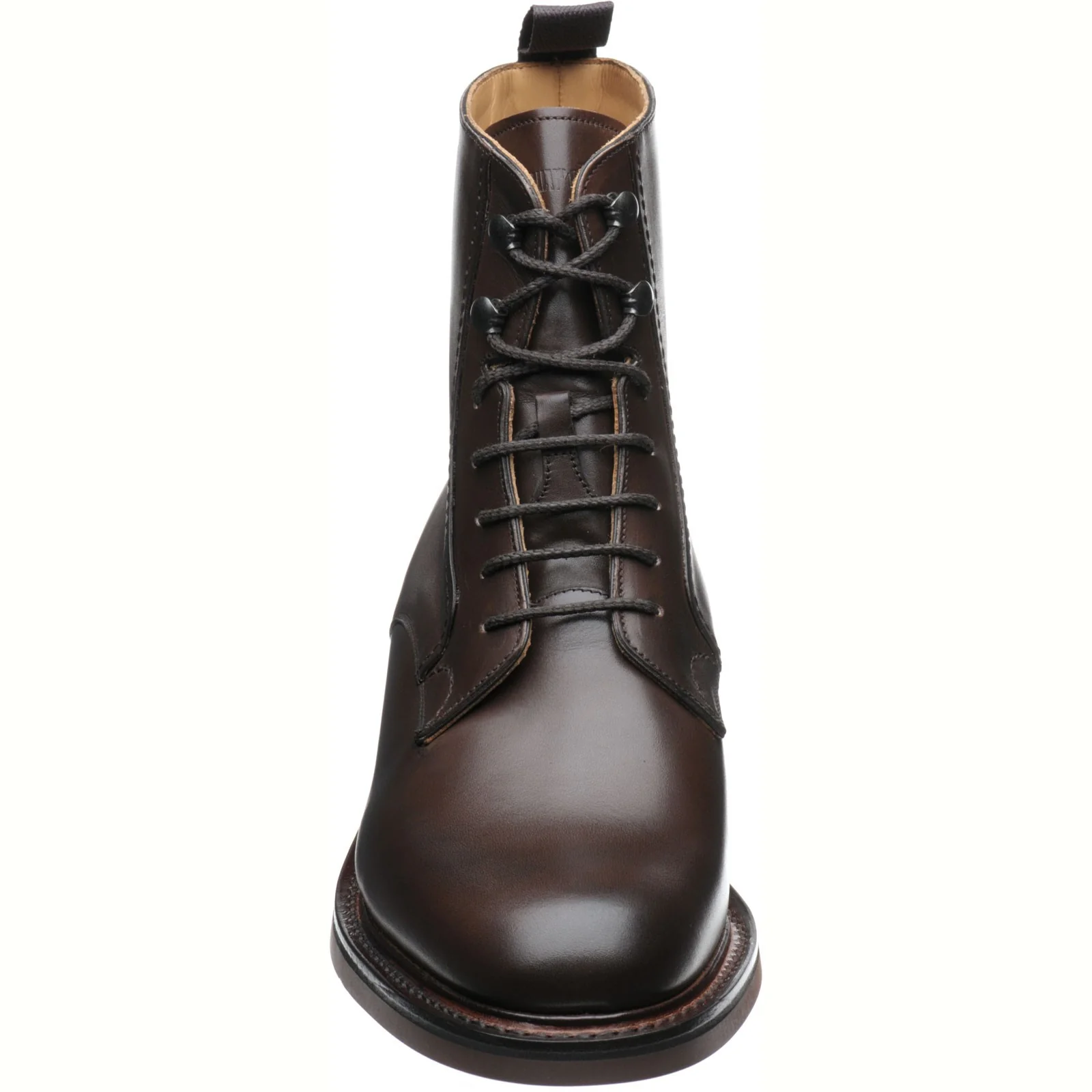 Church Wootton mens rubber-soled boots in ebony calf - Image 2