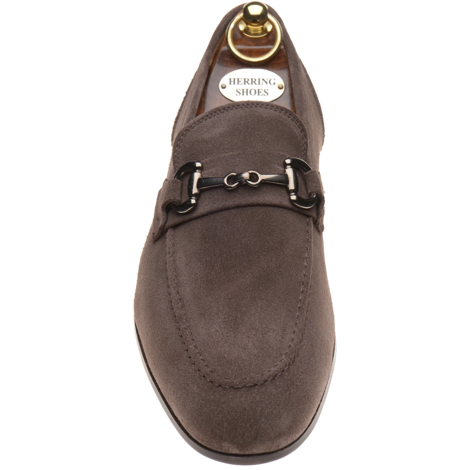 Herring Ancona mens hybrid-soled loafers in mocha suede - Image 2