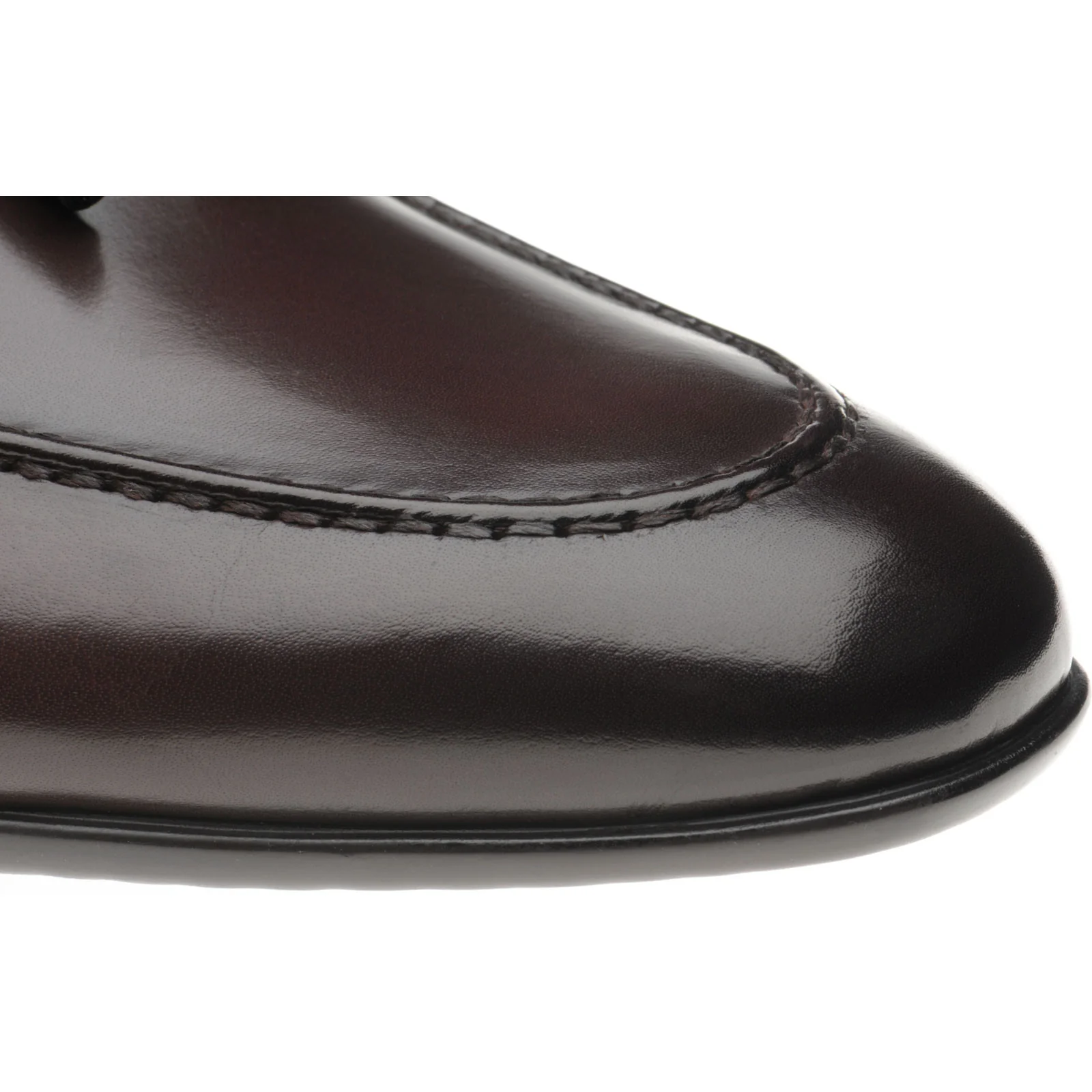 Herring Andalusia mens rubber-soled tasselled loafers in brown calf - Image 5