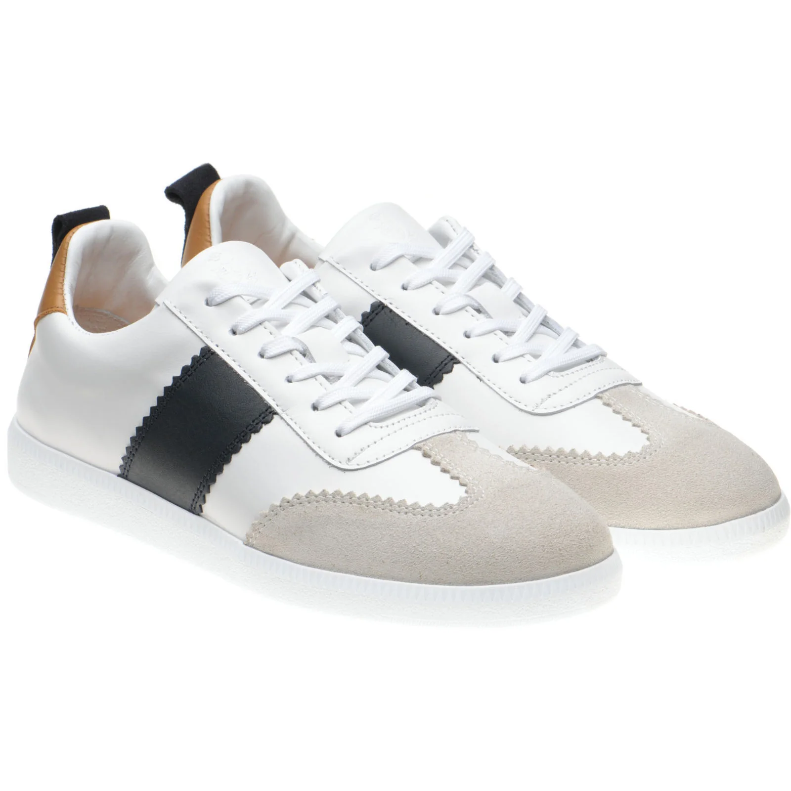 Herring Angelina ladies rubber-soled in white and navy