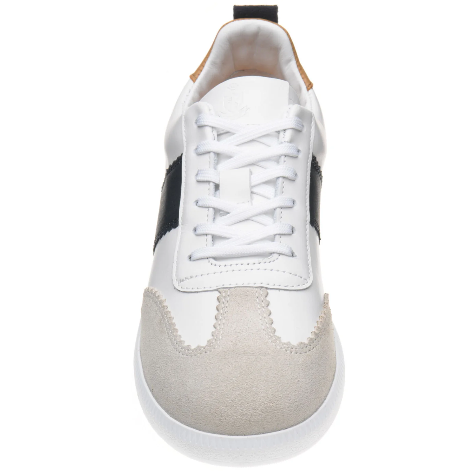 Herring Angelina ladies rubber-soled in white and navy - Image 2