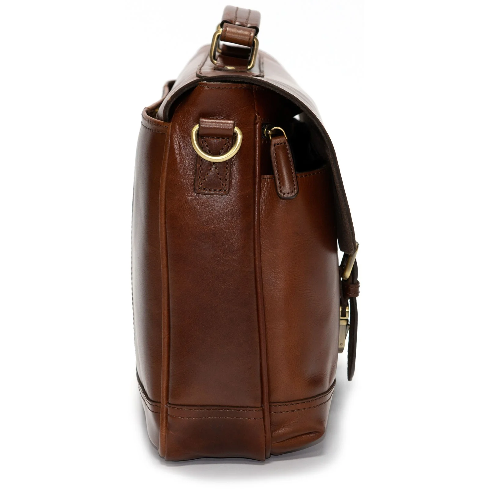 Herring Archway Briefcase in brandy calf - Image 2