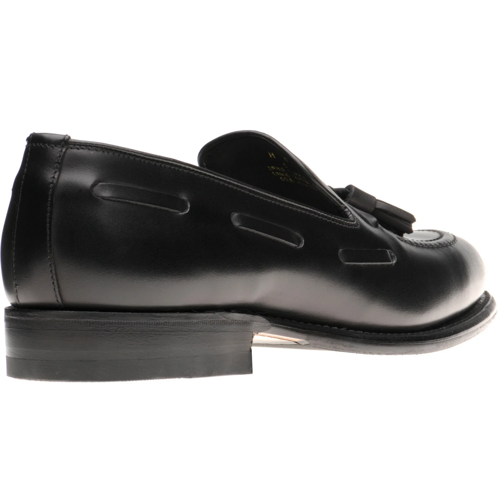 Herring Ascot II mens hybrid-soled tasselled loafers in black calf - Image 4