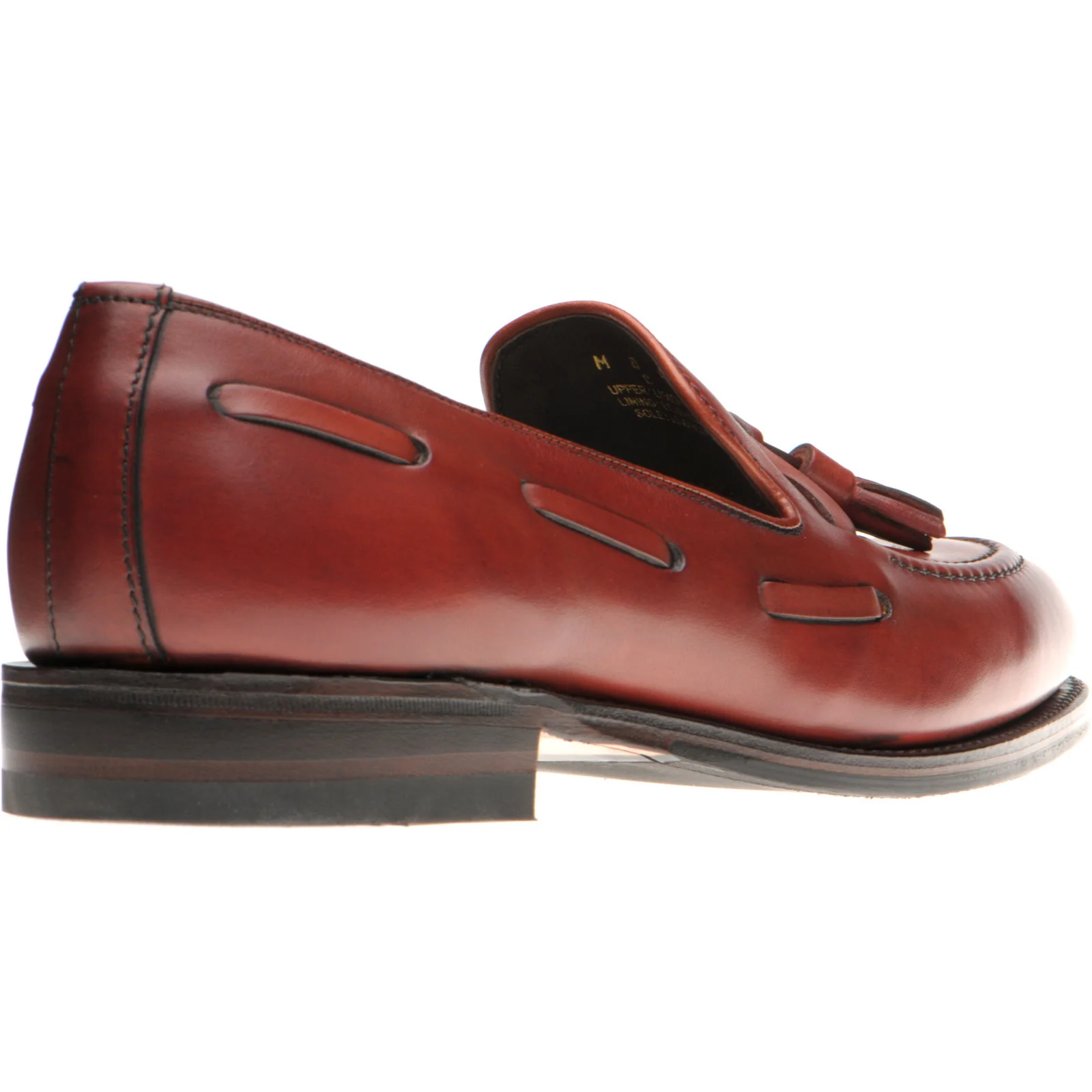 Herring Ascot II mens hybrid-soled tasselled loafers in pecan calf - Image 4