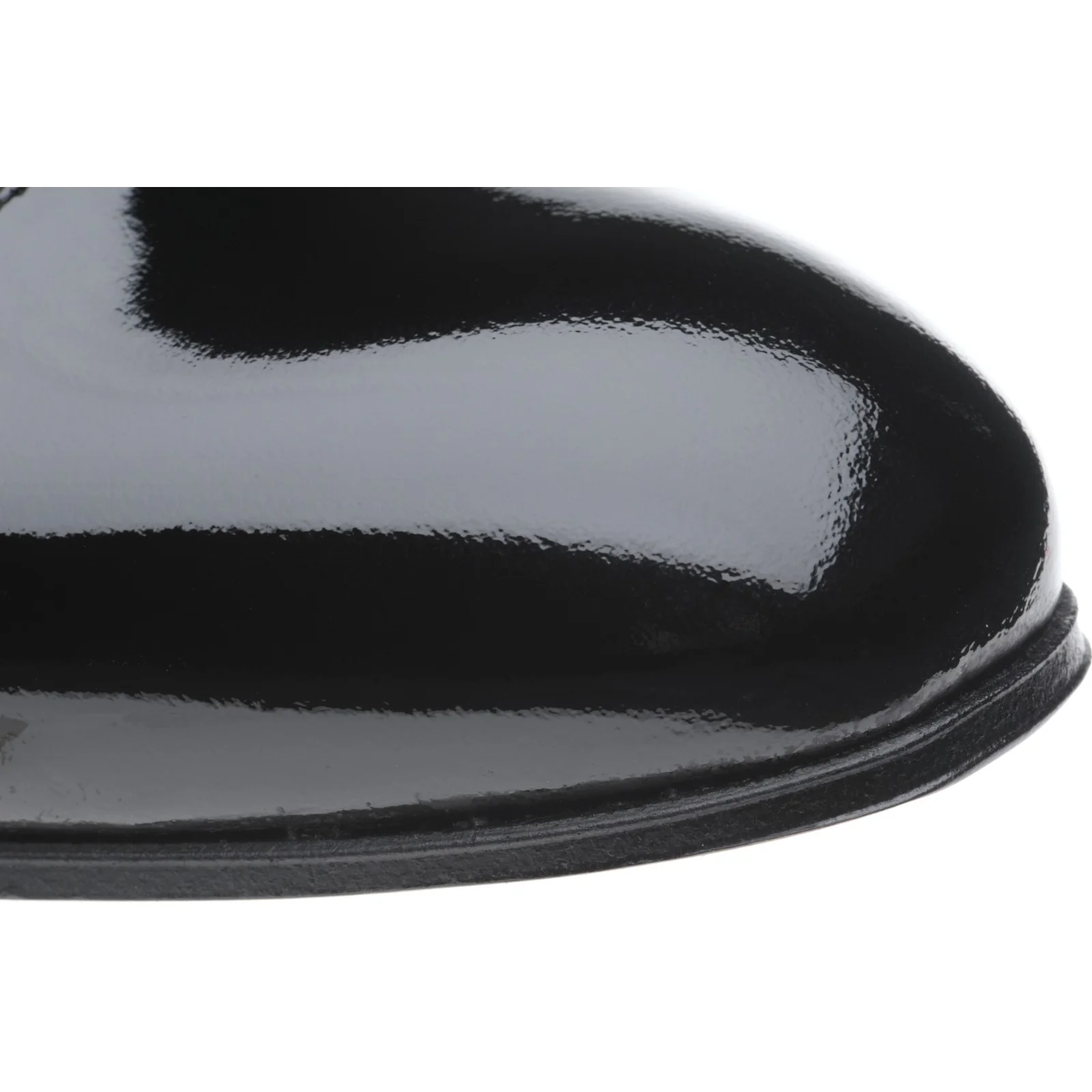 Herring Aston mens Oxfords in black patent (second) - Image 5