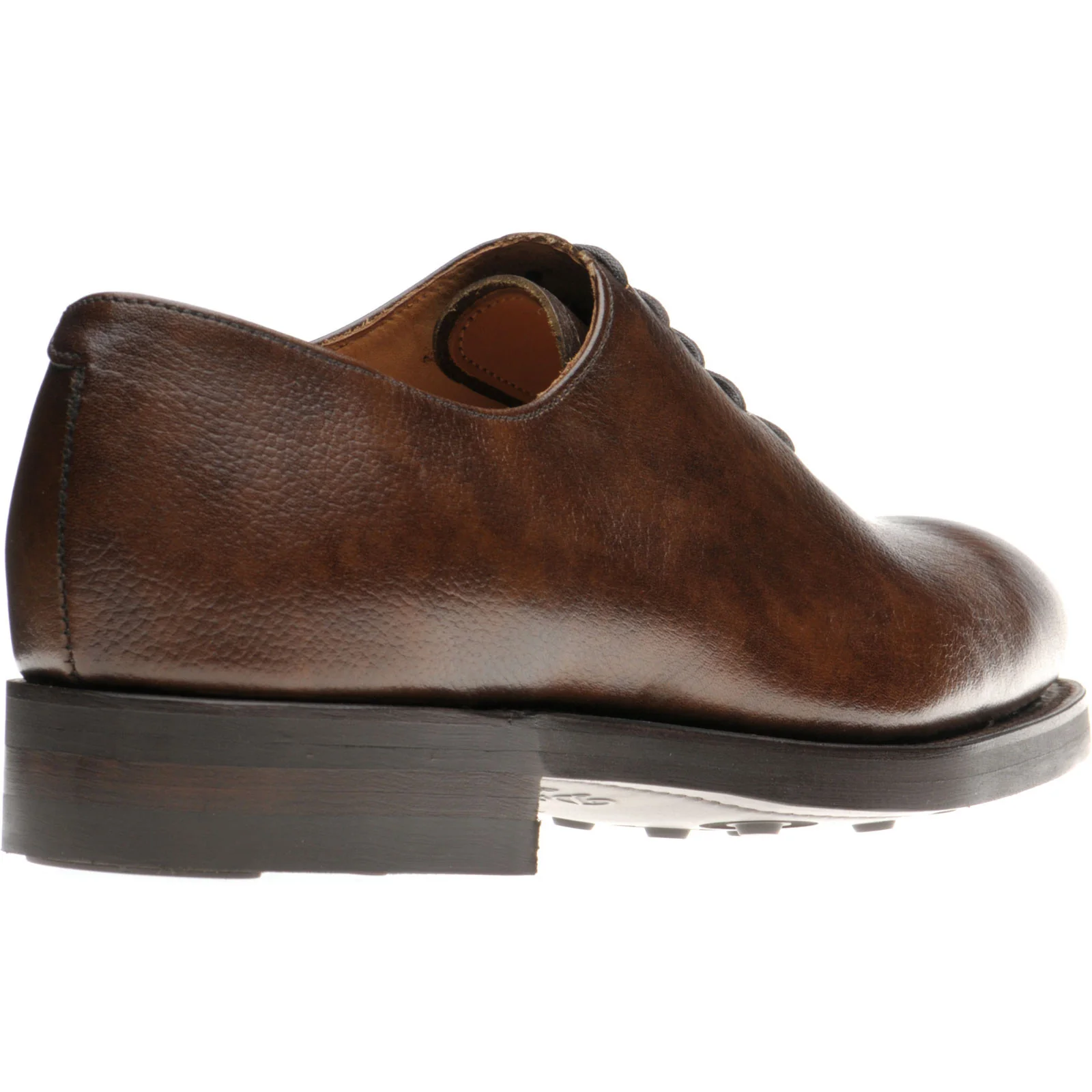 Herring Bandon mens rubber-soled wholecuts in brown shadow grain - Image 4