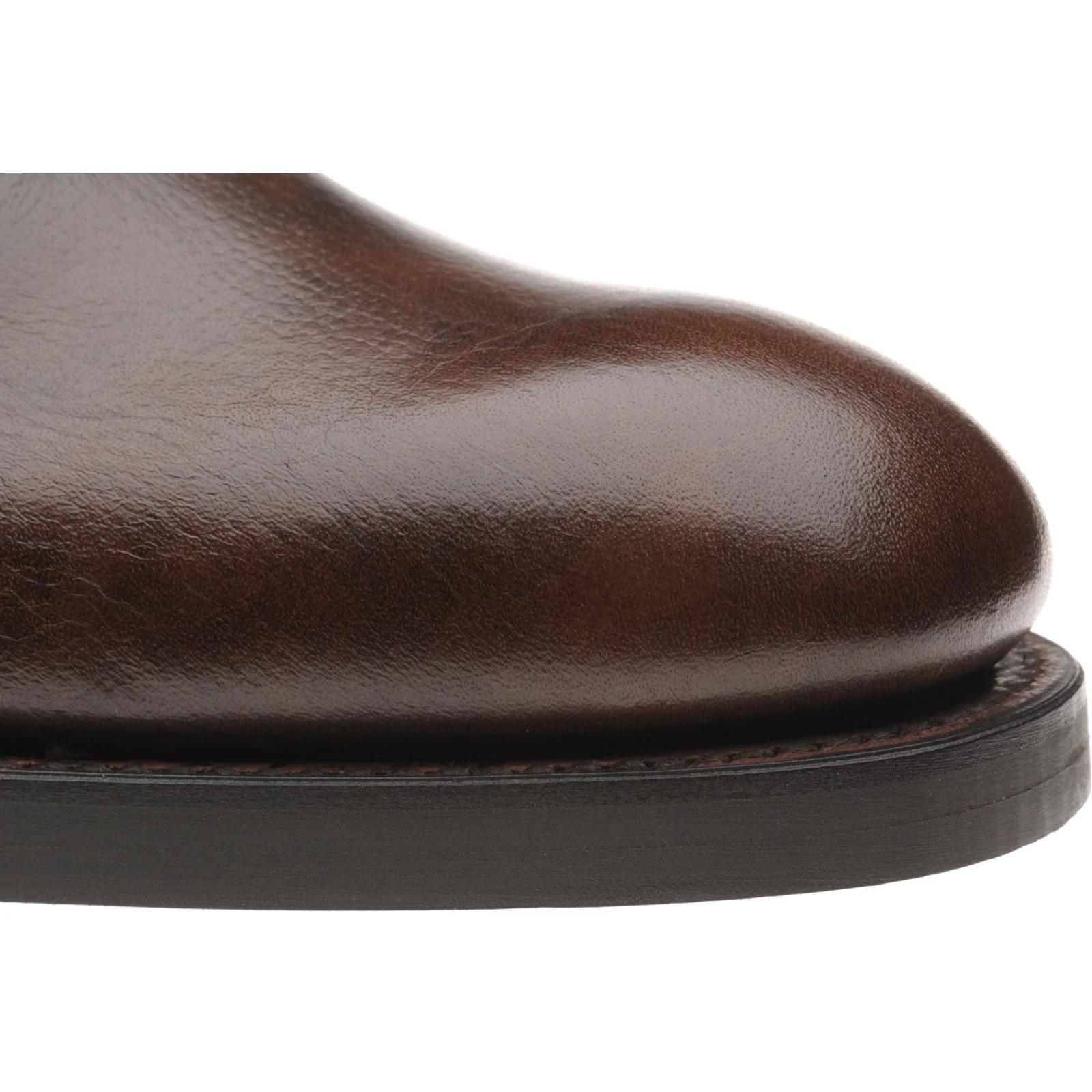 Herring Bandon mens rubber-soled wholecuts in brown shadow grain - Image 5