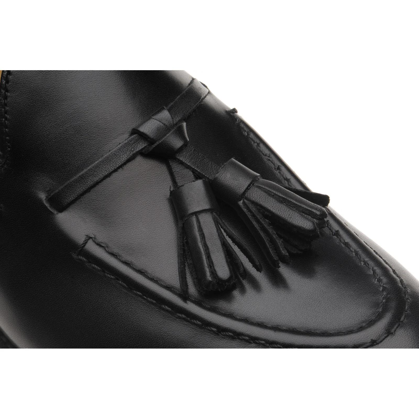 Herring Barcelona III mens tasselled loafers in black calf - Image 5