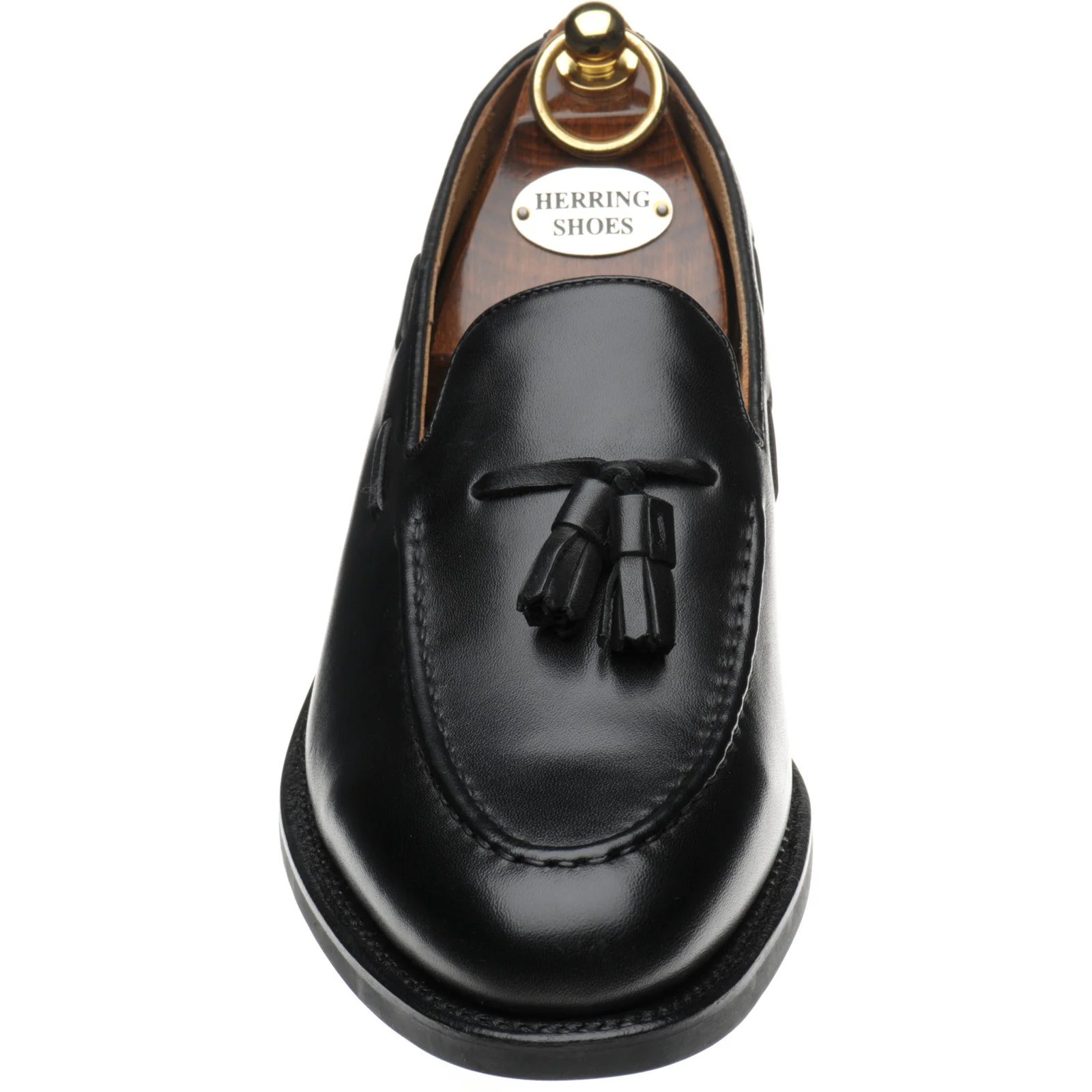 Herring Barcelona Rubber mens hybrid-soled loafers in black calf - Image 2