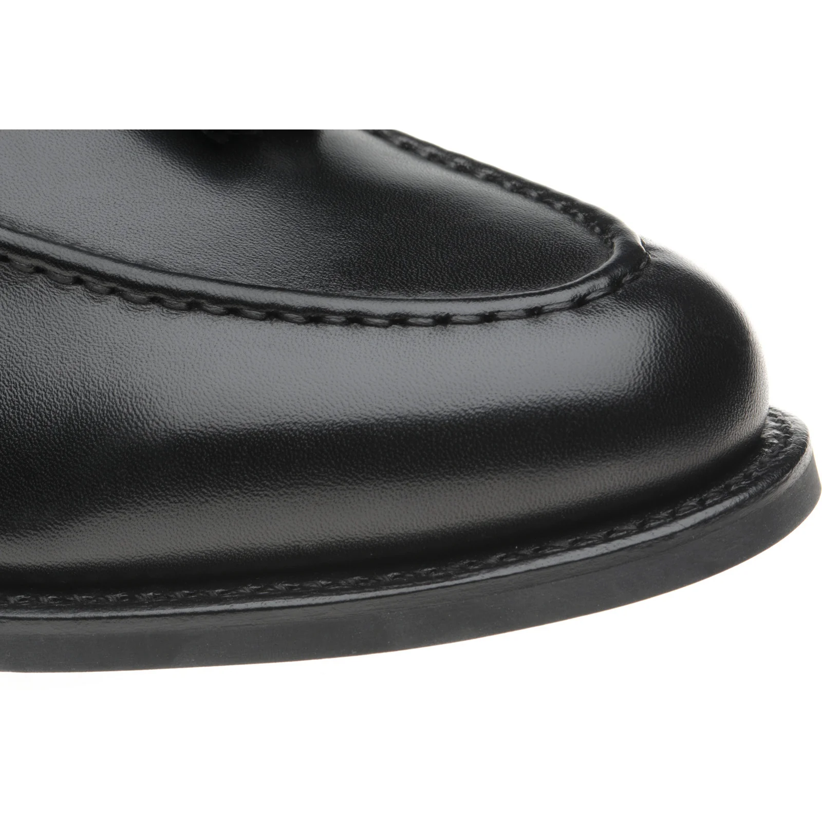 Herring Barcelona Rubber mens hybrid-soled loafers in black calf - Image 5