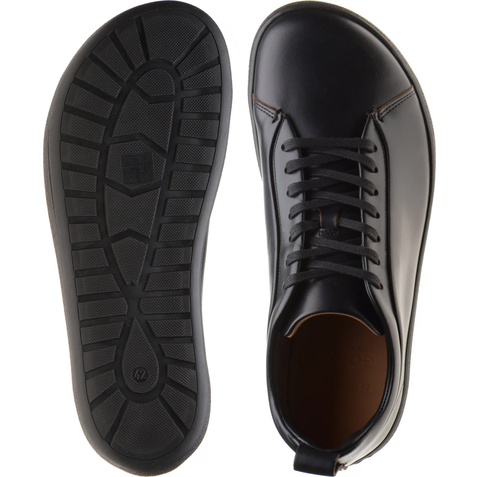 Herring Barefoot mens rubber-soled in black - Image 3