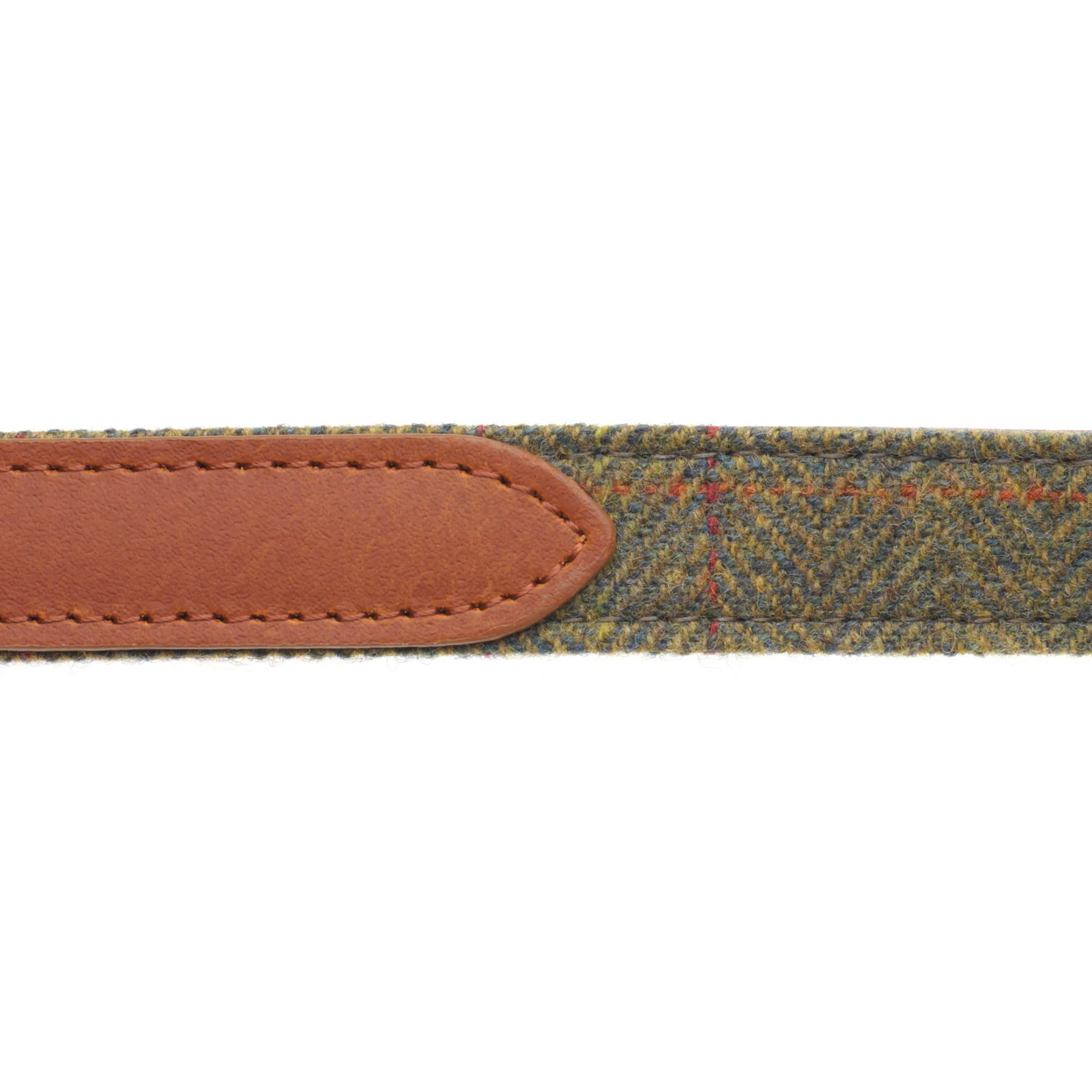 Herring Barney Dog Lead in tan and tweed - Image 3
