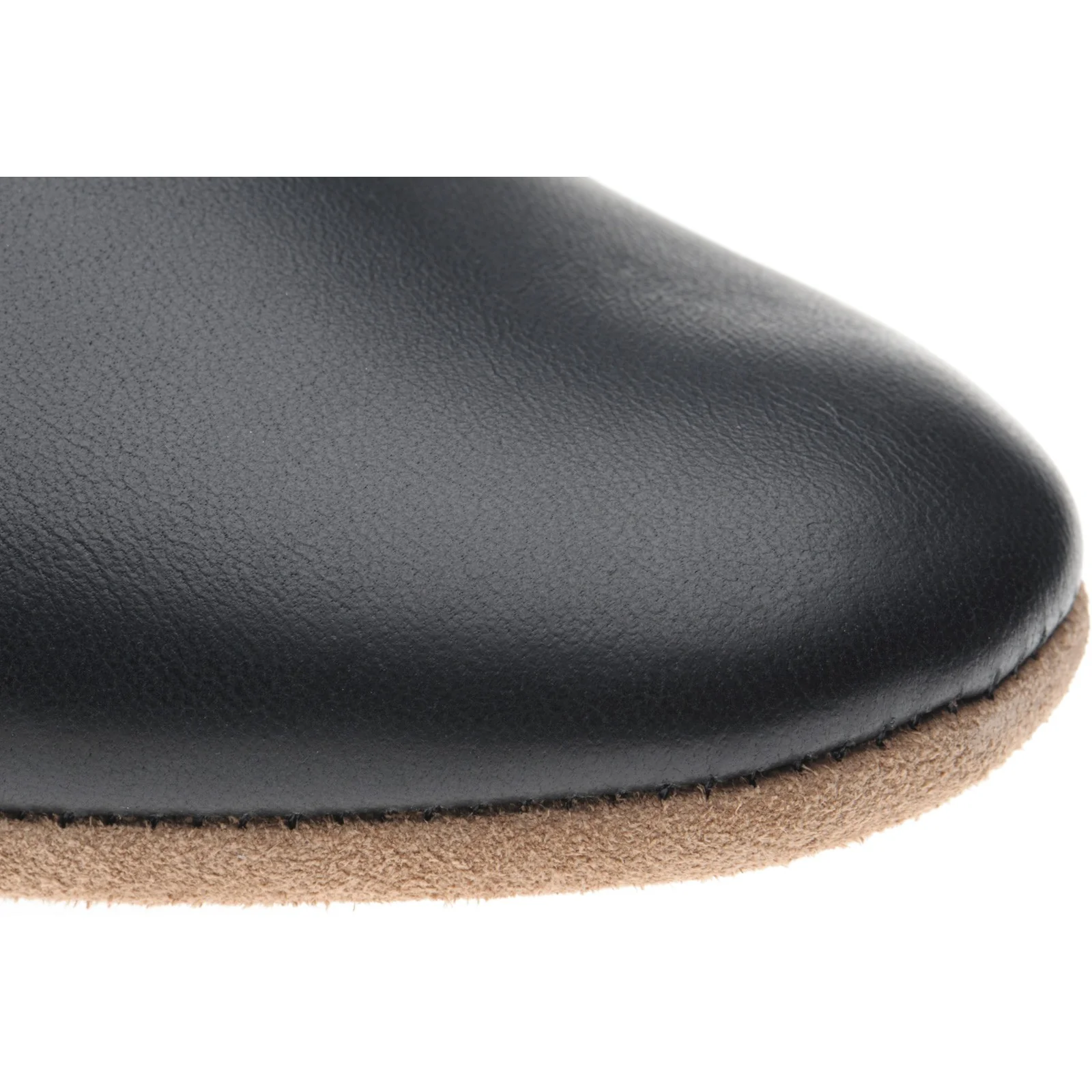 Herring Baron mens slippers in black calf - Image 5