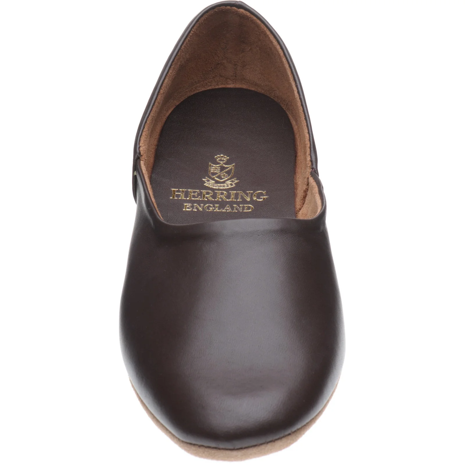Herring Baron mens slippers in wine calf - Image 2