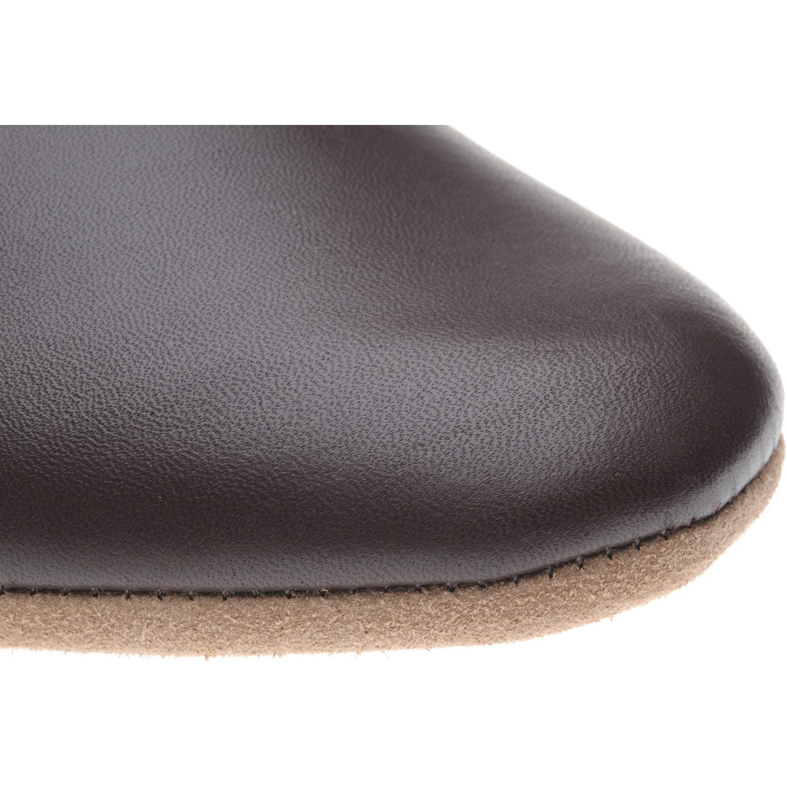 Herring Baron mens slippers in wine calf - Image 5