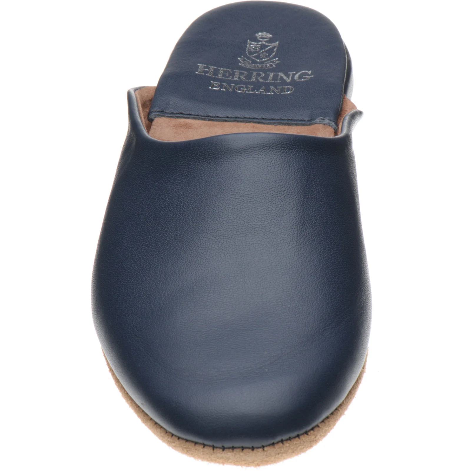 Herring Baronet mens slippers in navy calf - Image 2
