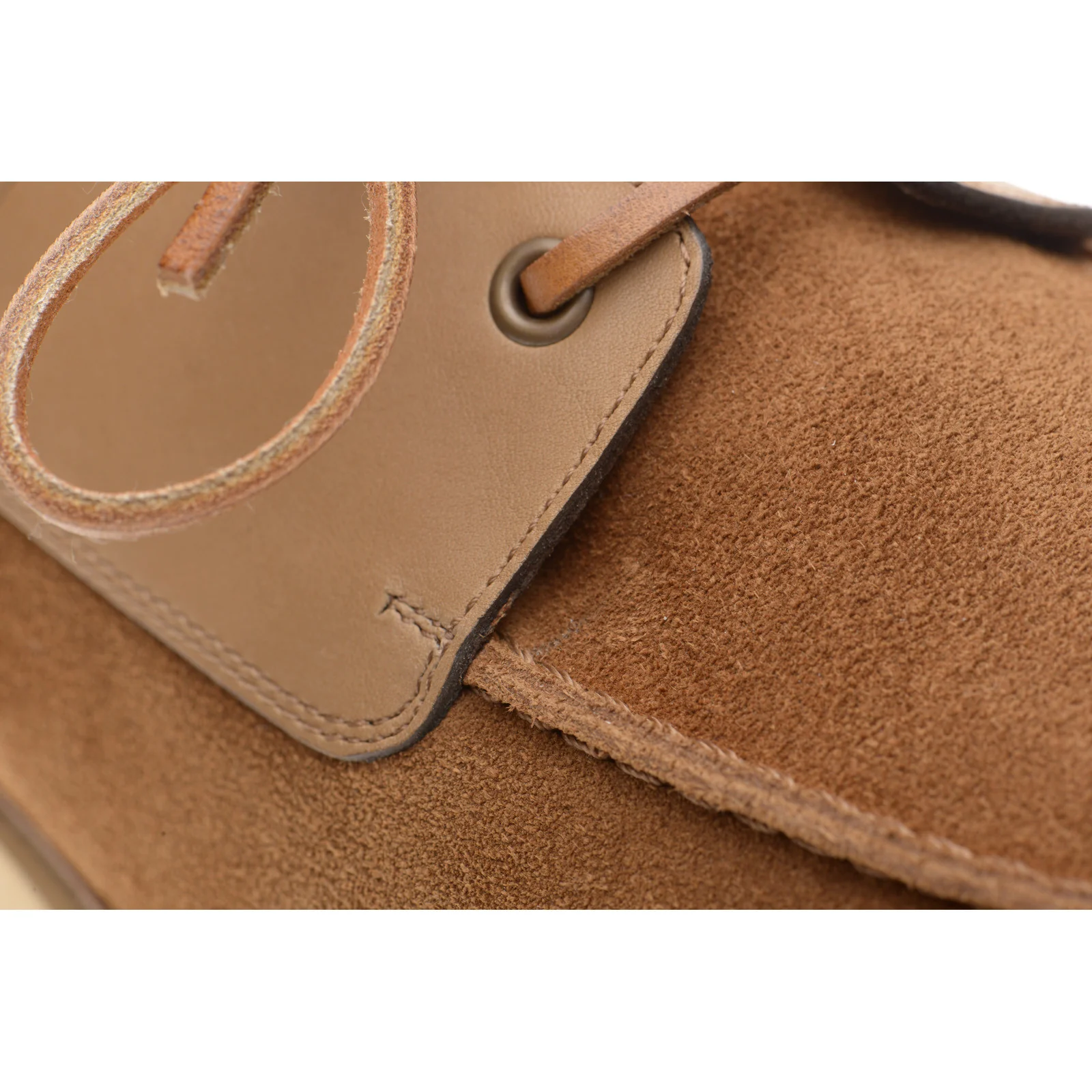 Herring Bayard mens rubber-soled deck shoes in tan suede - Image 5