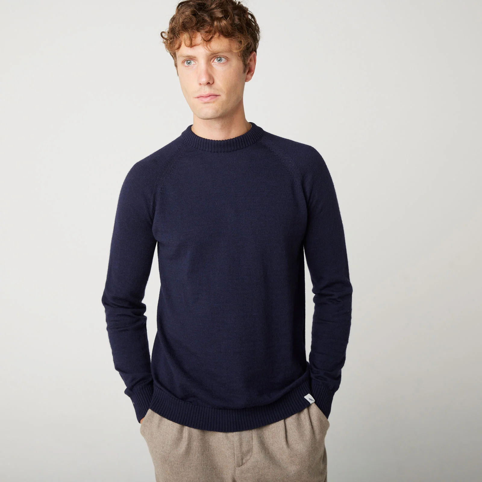 Herring Beauford Crew Jumper by Peregrine in navy - Image 2