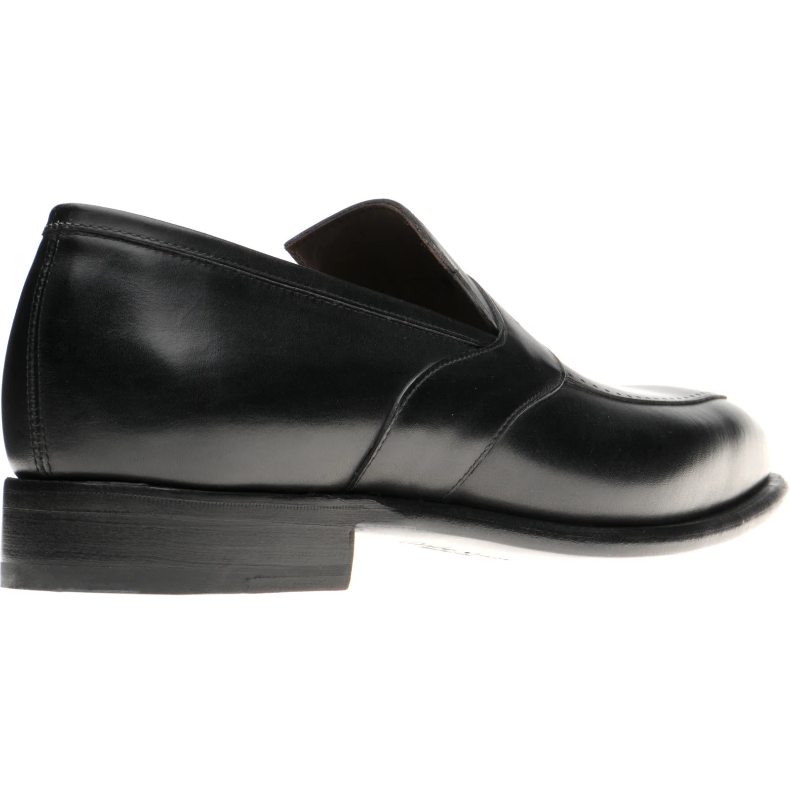 Herring Belmont mens loafers in black calf - Image 4