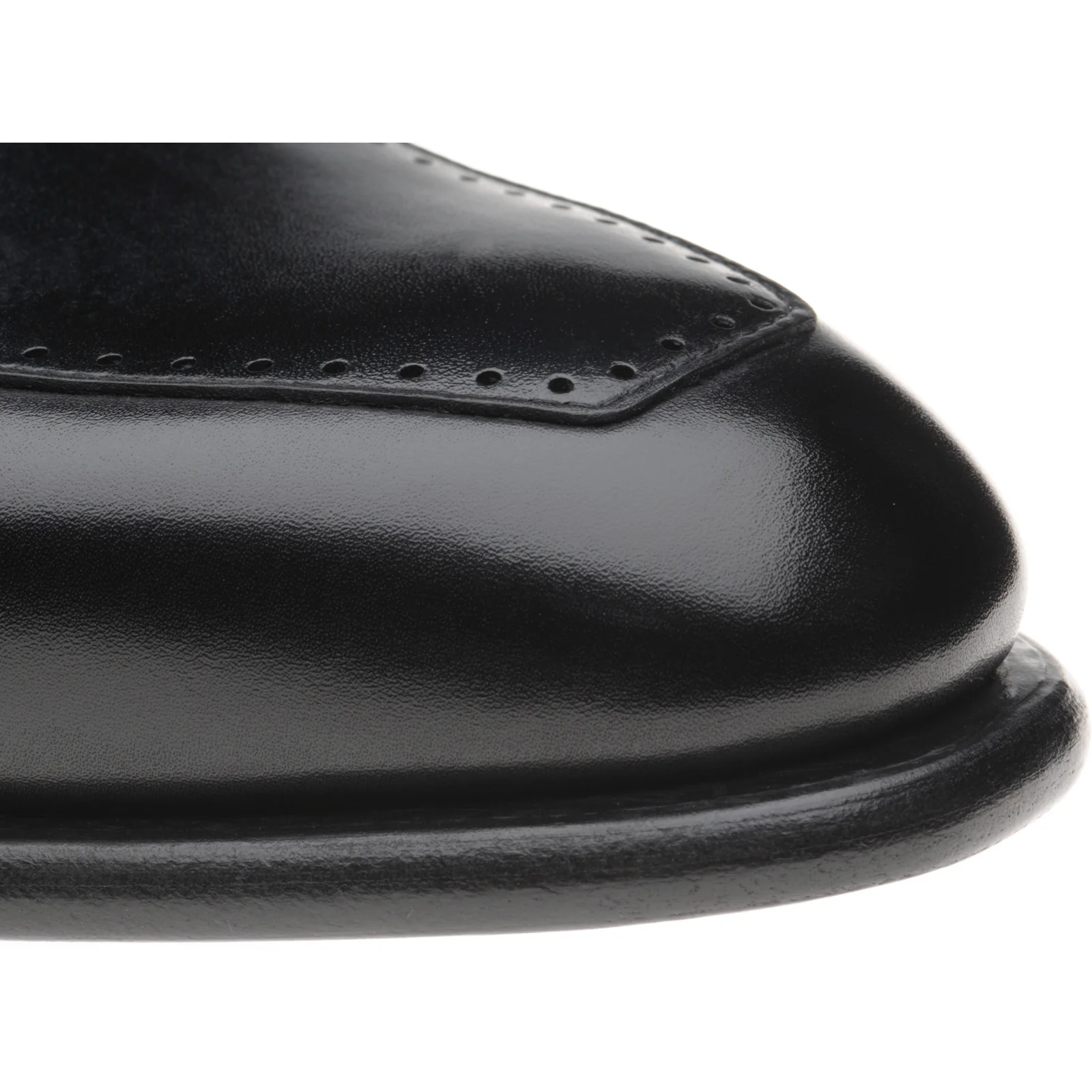 Herring Belmont mens loafers in black calf - Image 5