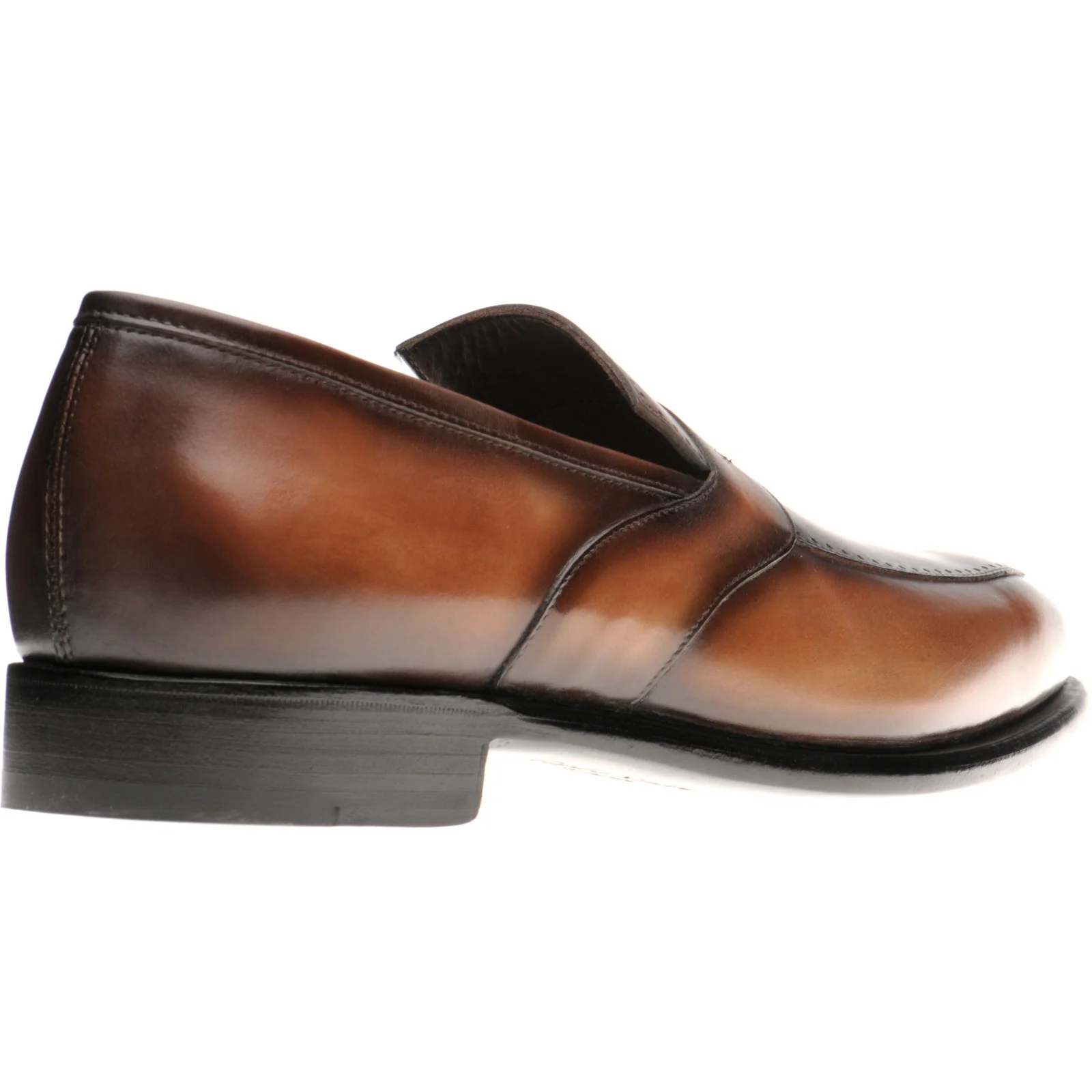 Herring Belmont mens loafers in chestnut calf (second) - Image 4