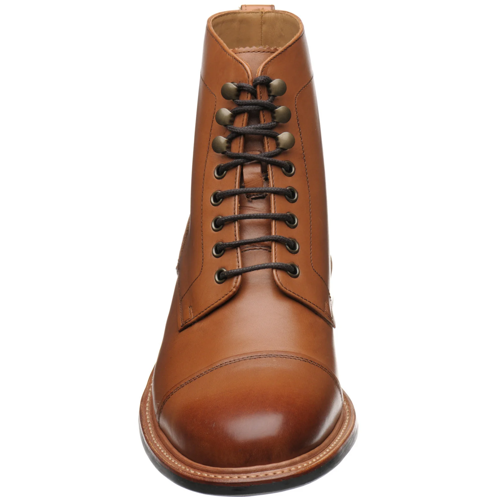 Herring Belstone mens hybrid-soled boots in tan calf (second) - Image 2