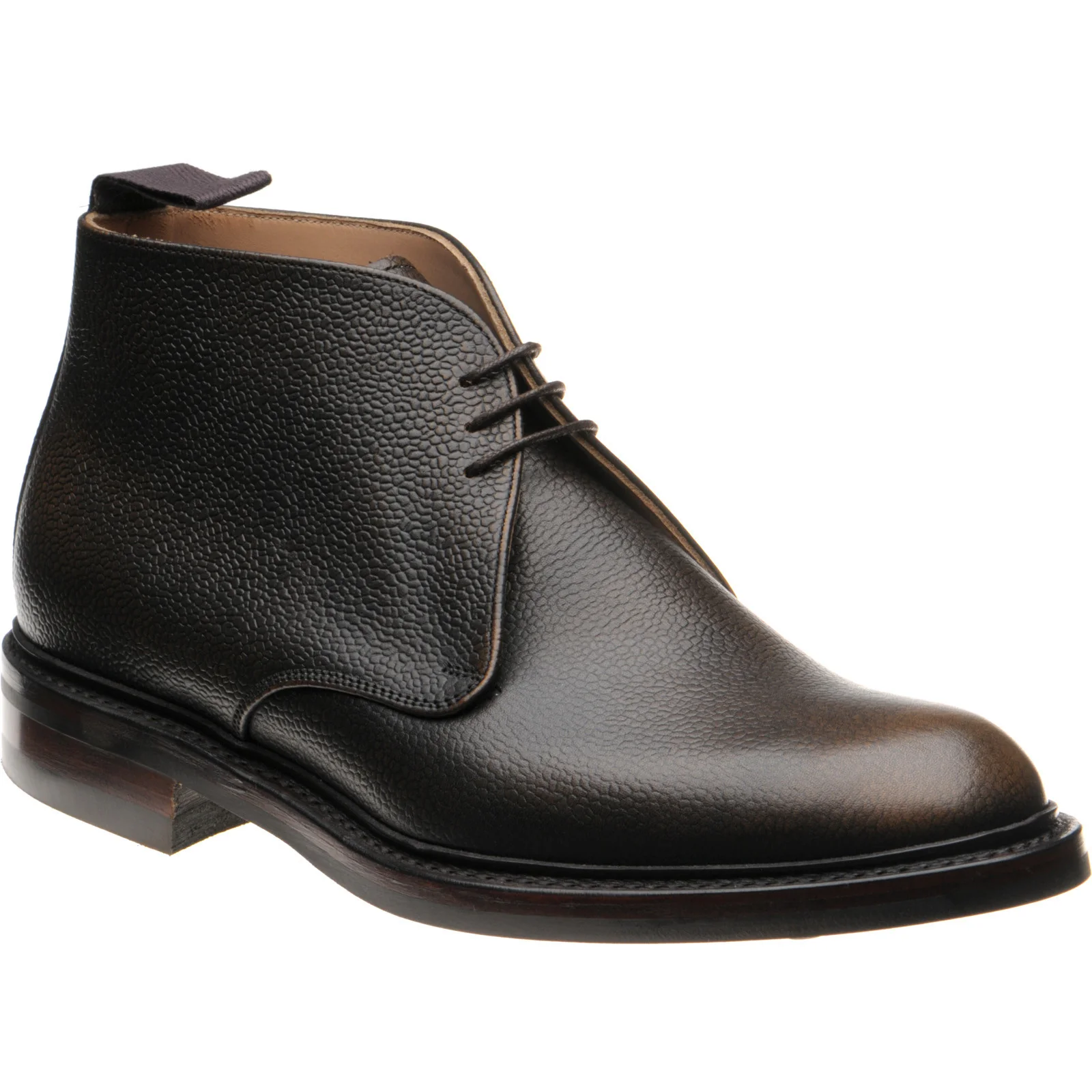 Herring Benridge mens rubber-soled boots in bronze rub off