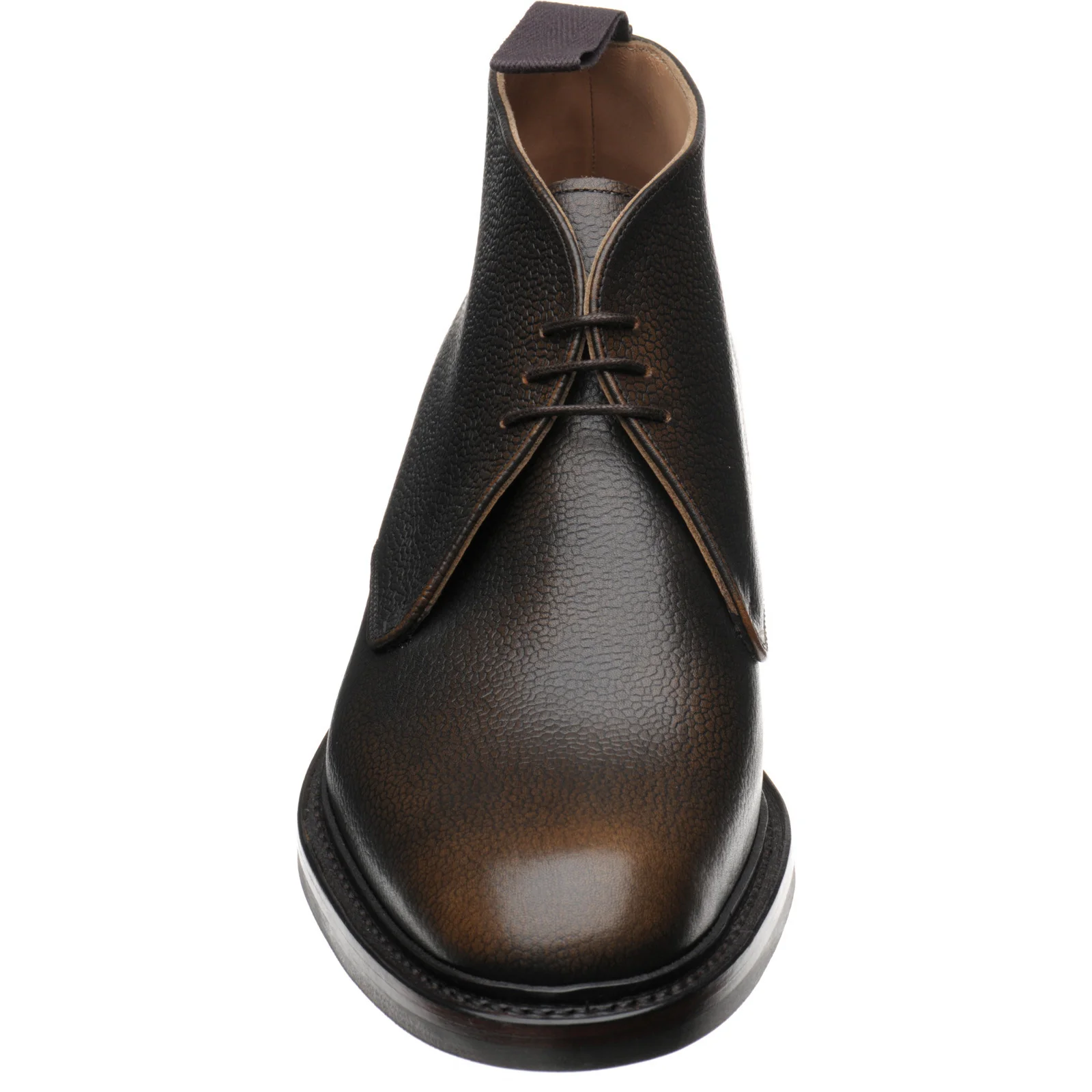 Herring Benridge mens rubber-soled boots in bronze rub off - Image 2