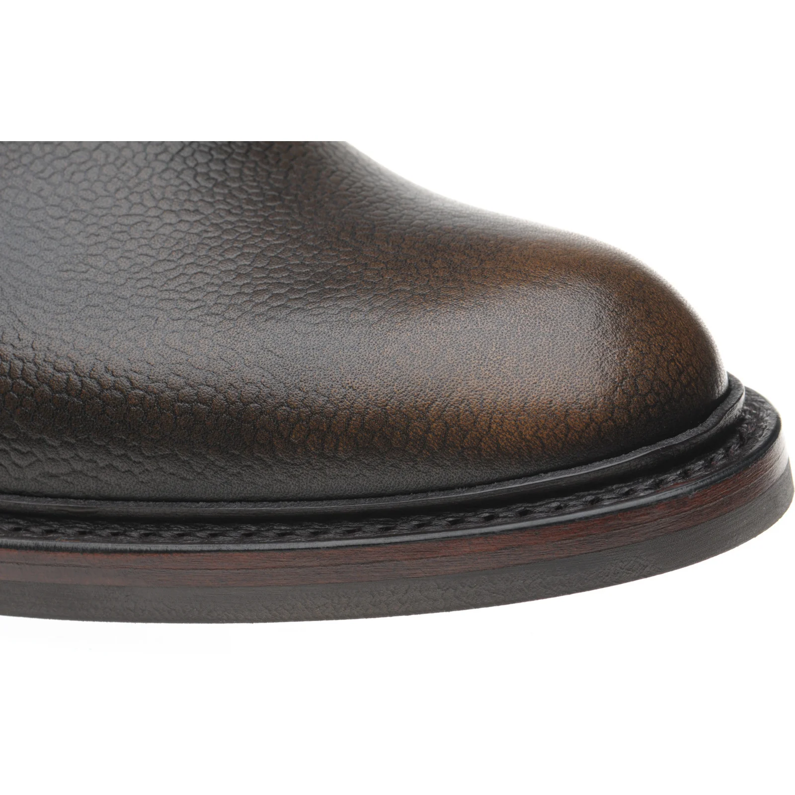 Herring Benridge mens rubber-soled boots in bronze rub off - Image 5