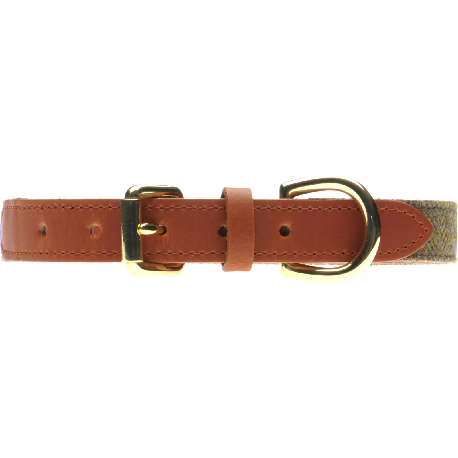 Herring Bonnie Dog Collar in tan and tweed