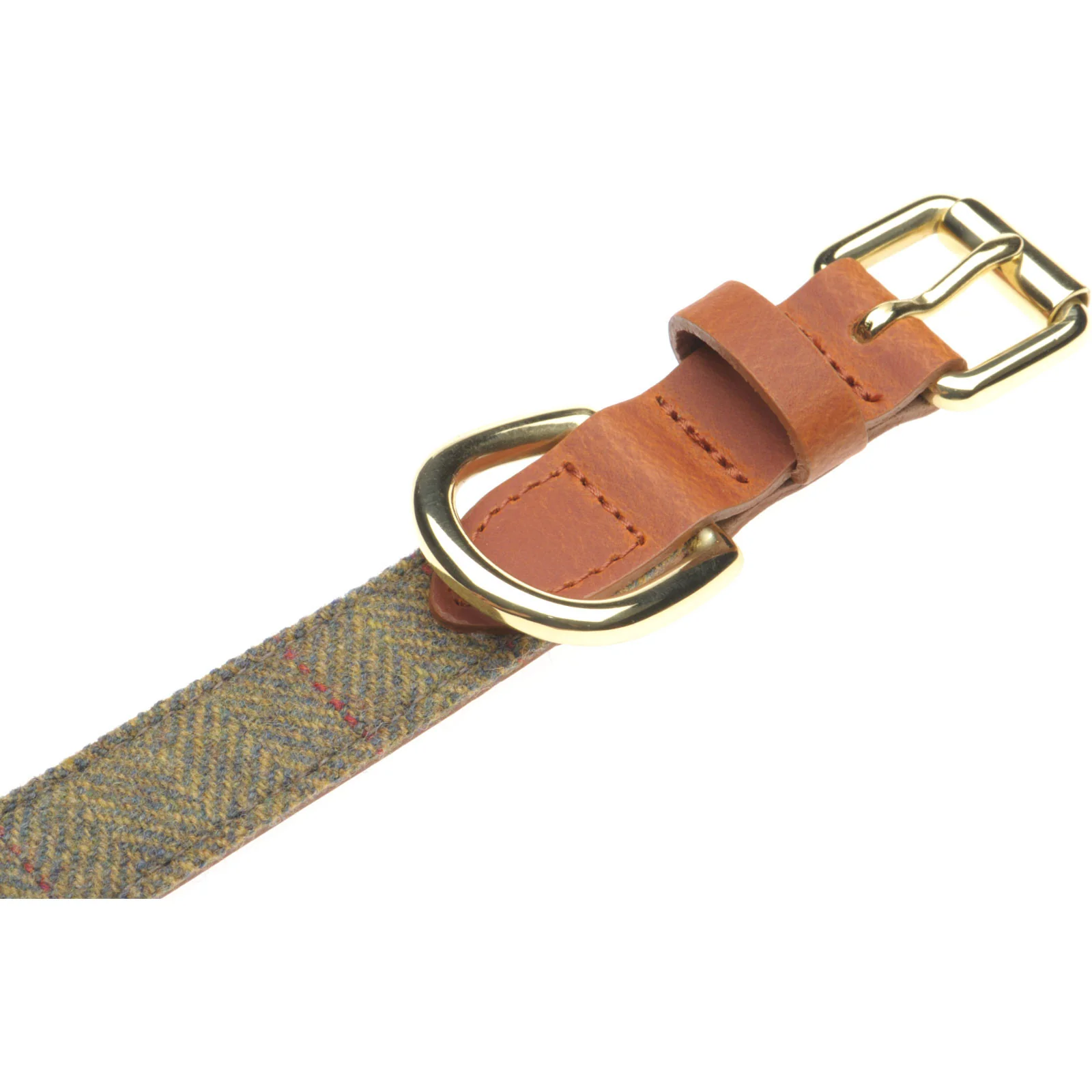 Herring Bonnie Dog Collar in tan and tweed - Image 2