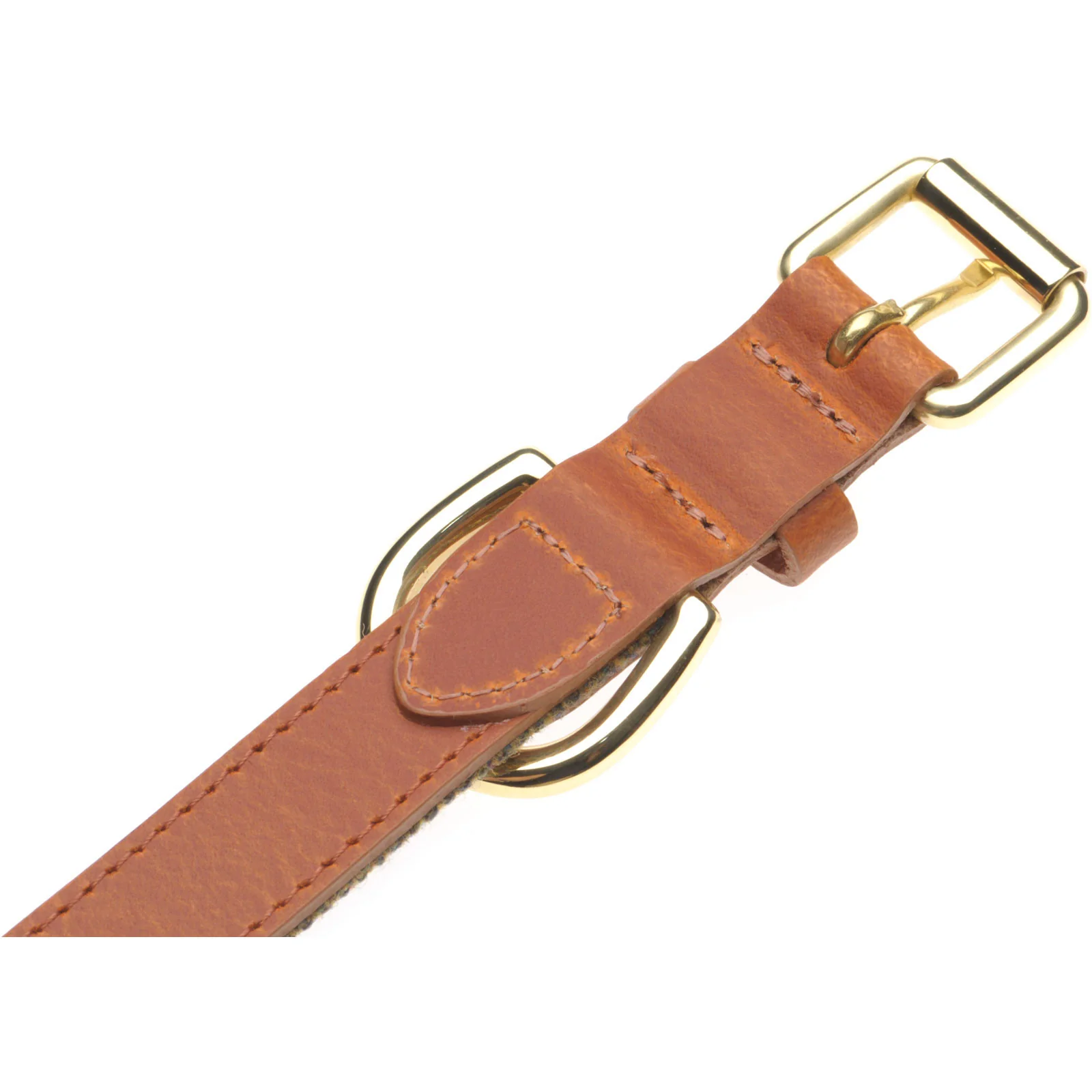 Herring Bonnie Dog Collar in tan and tweed - Image 5