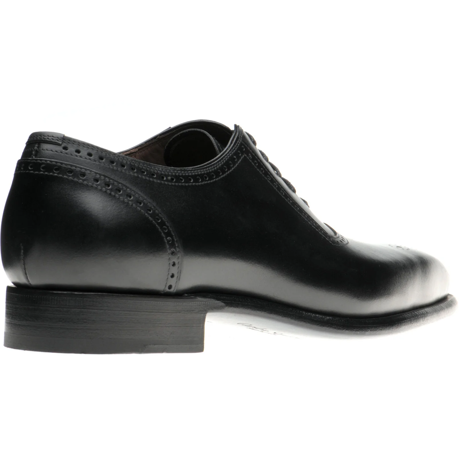 Herring Bournwell mens brogues in black calf - Image 4