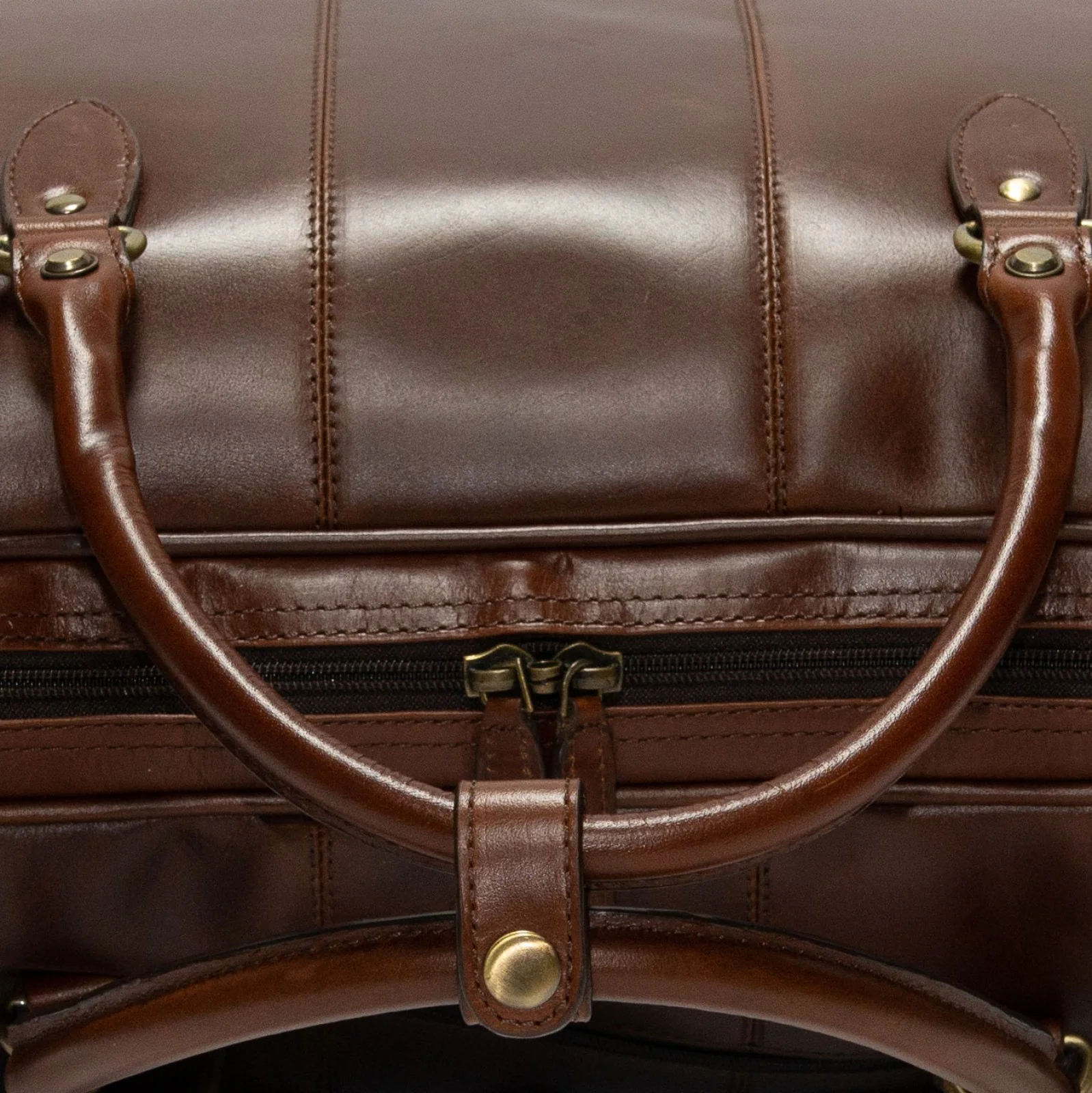 Herring Bovey Holdall in brandy calf - Image 5