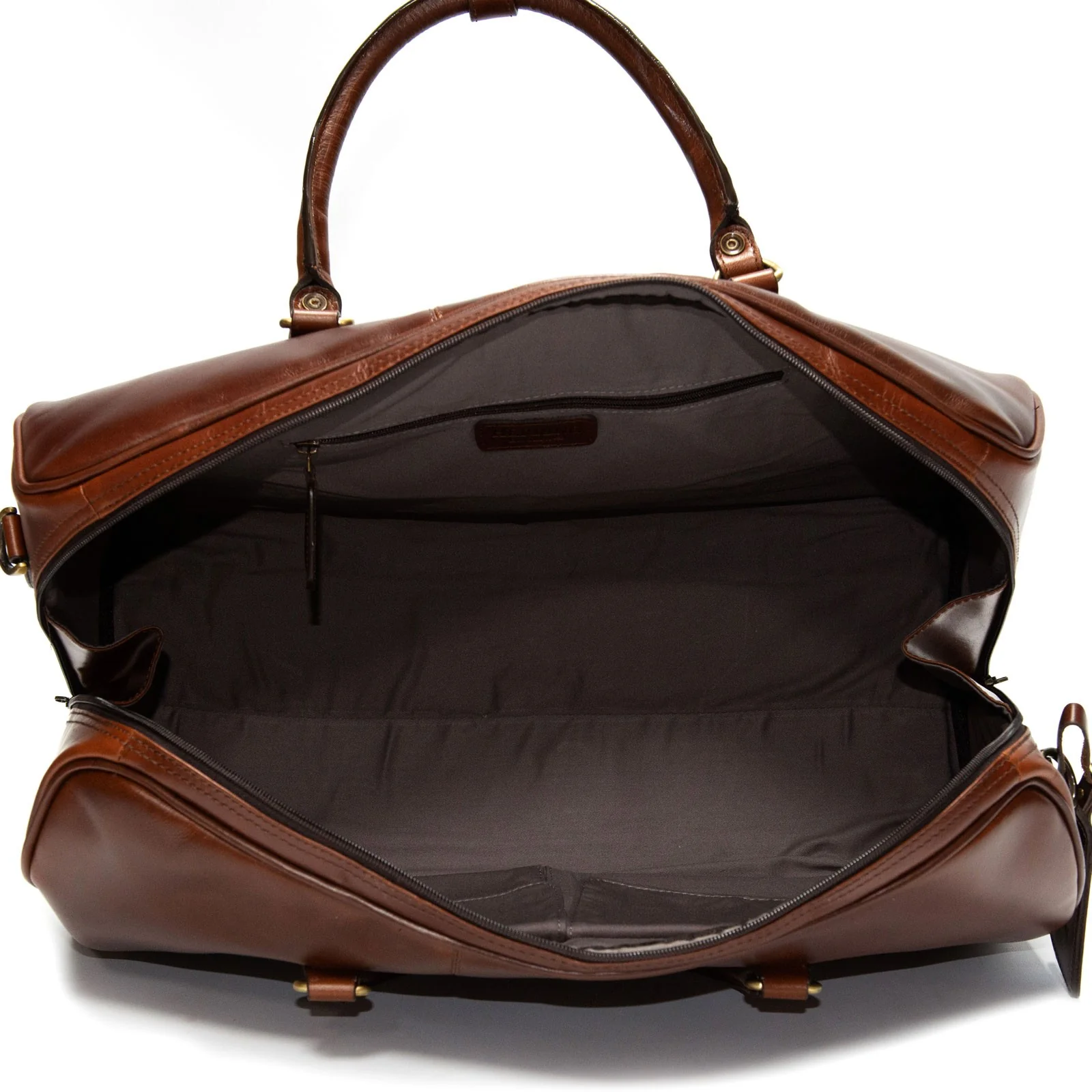 Herring Bovey Holdall in brandy calf - Image 6