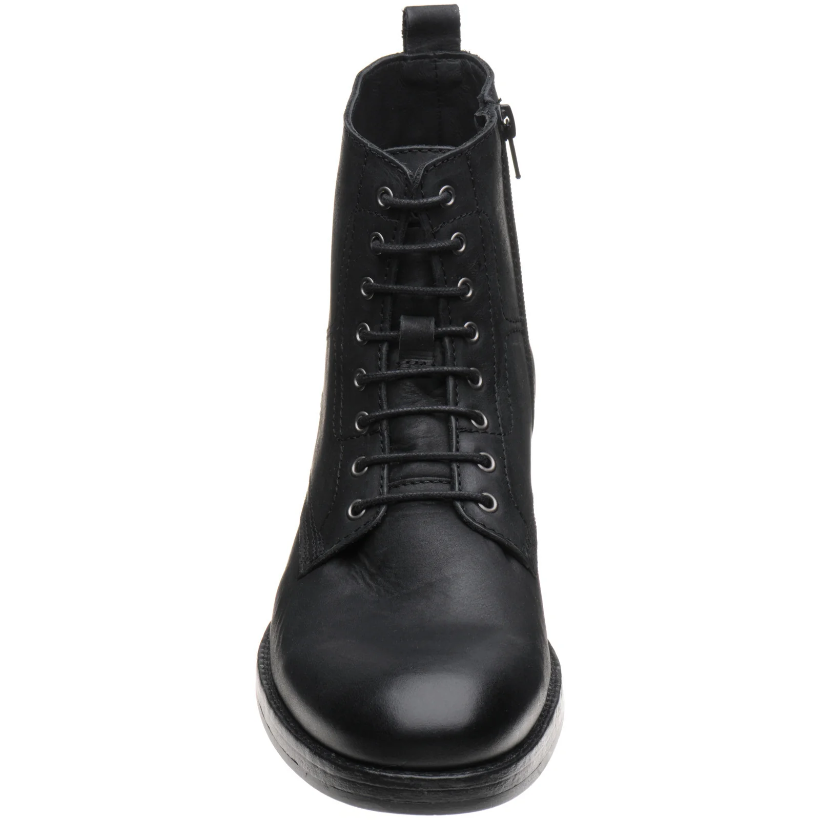 Herring Bridges mens rubber-soled boots in black waxy calf - Image 2