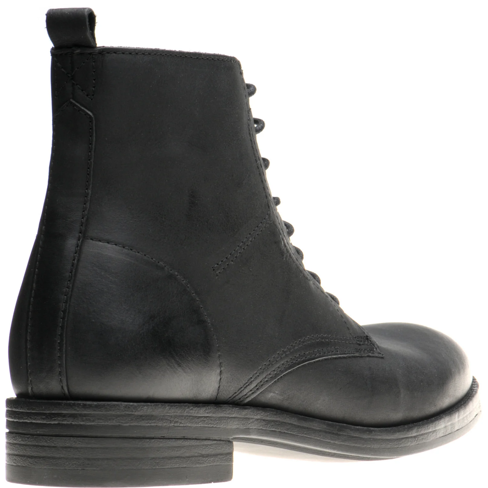 Herring Bridges mens rubber-soled boots in black waxy calf - Image 4