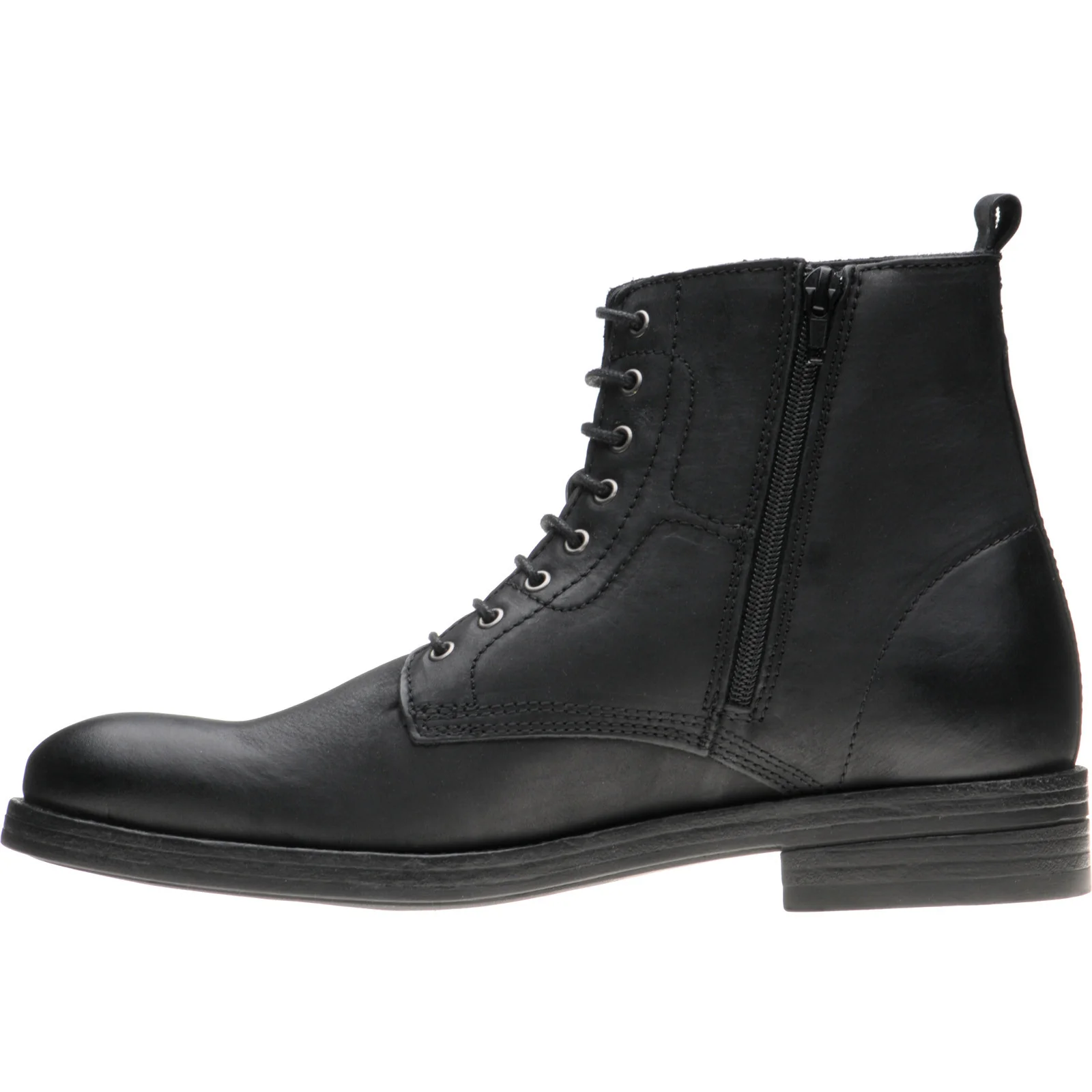 Herring Bridges mens rubber-soled boots in black waxy calf - Image 5