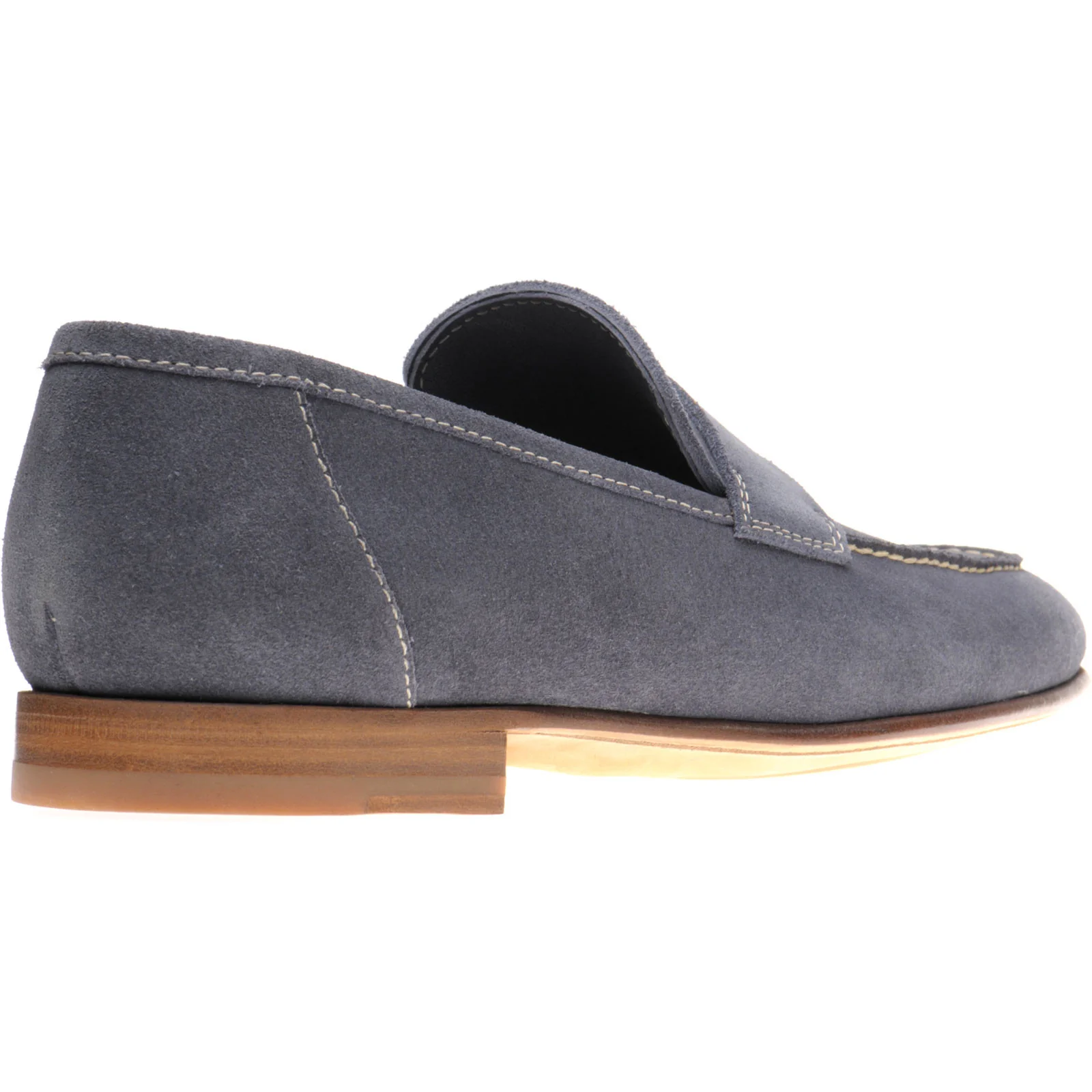 Herring Bridport mens hybrid-soled loafers in grey suede - Image 4