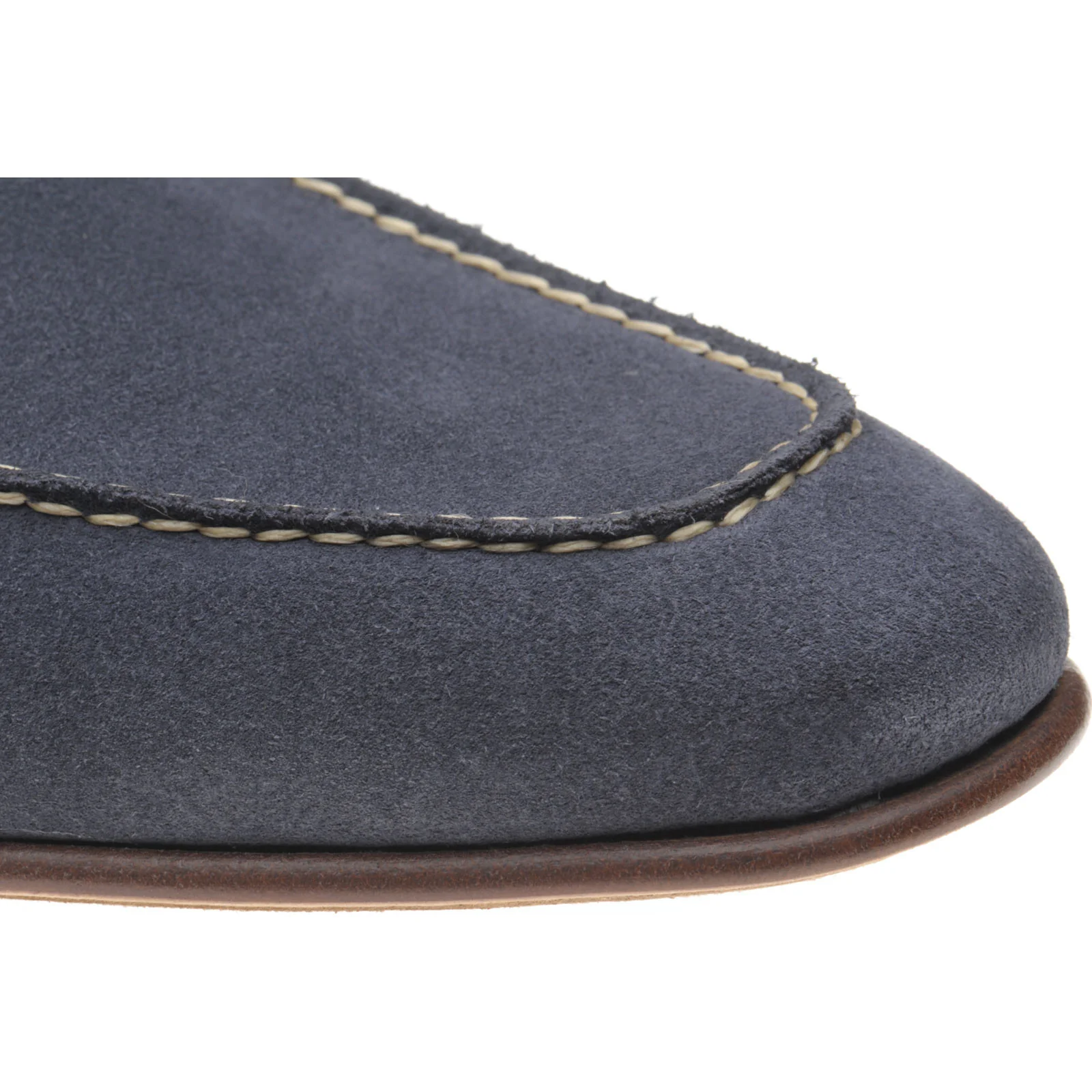 Herring Bridport mens hybrid-soled loafers in grey suede - Image 5