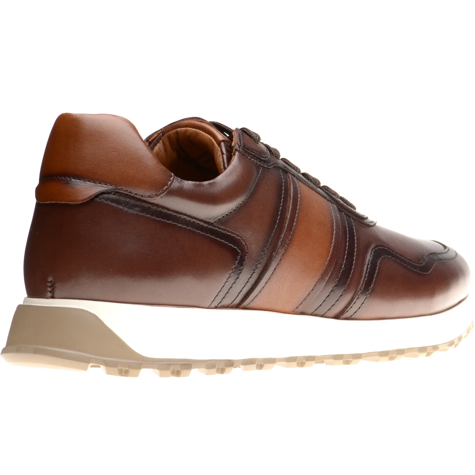 Herring Brisbane mens rubber-soled in brown and tan - Image 4