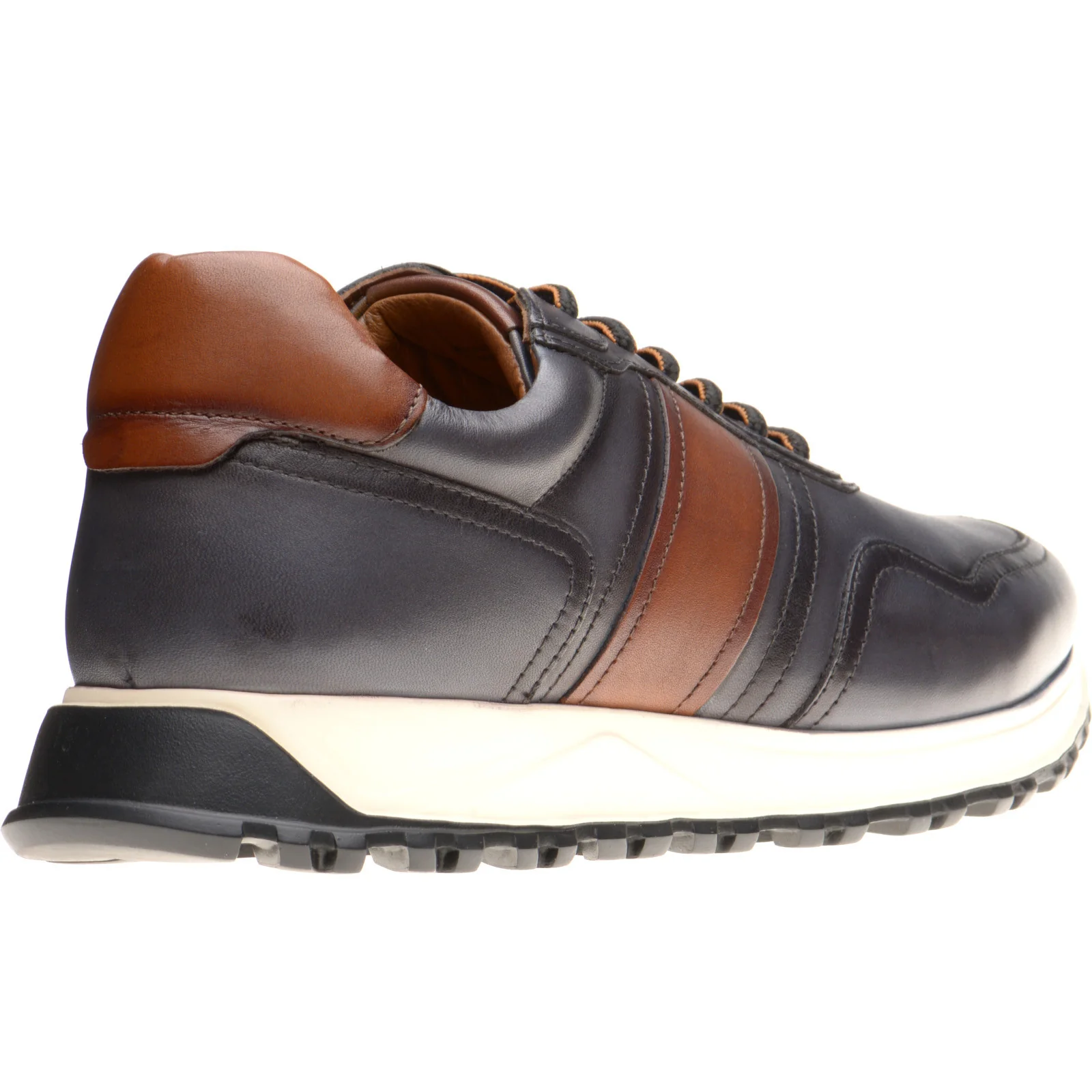 Herring Brisbane mens rubber-soled in dark grey and tan - Image 4