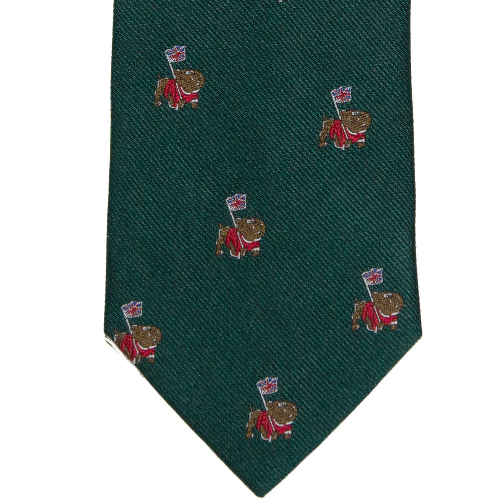 Herring British Bulldog Tie in green