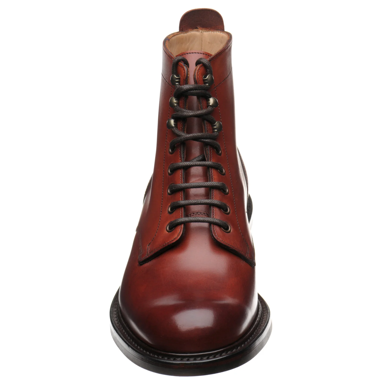 Herring Burghley II mens rubber-soled boots in dark leaf - Image 2