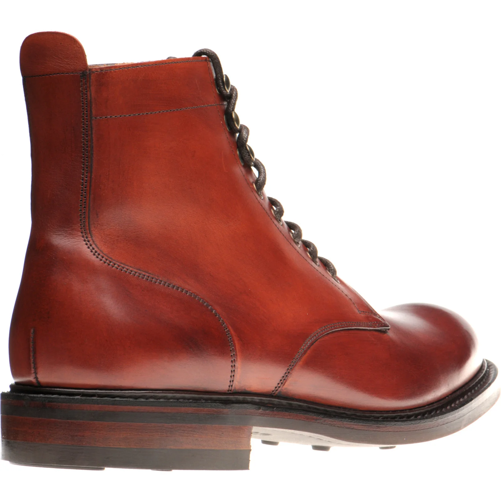 Herring Burghley II mens rubber-soled boots in dark leaf - Image 4