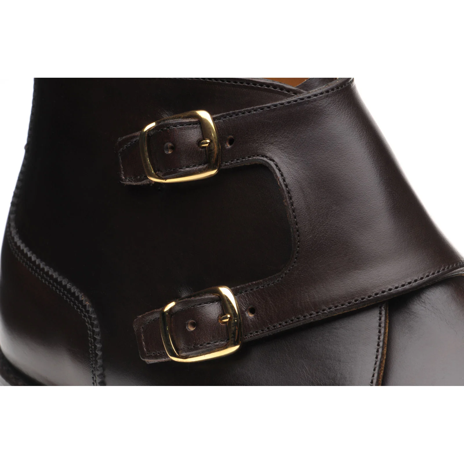 Herring Burntwood mens rubber-soled boots in brown waxy - Image 4