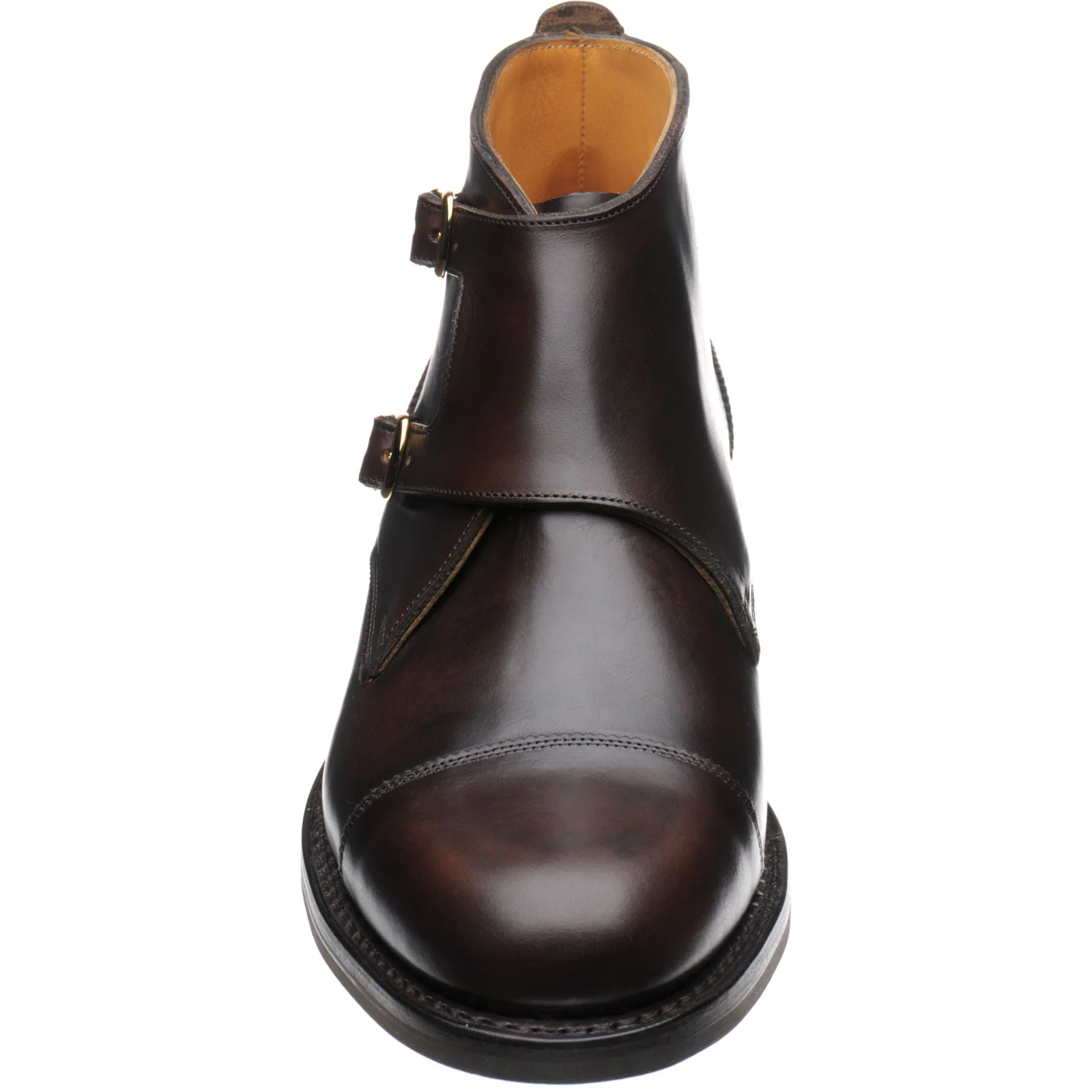 Herring Burntwood mens rubber-soled boots in brown waxy (second) - Image 2