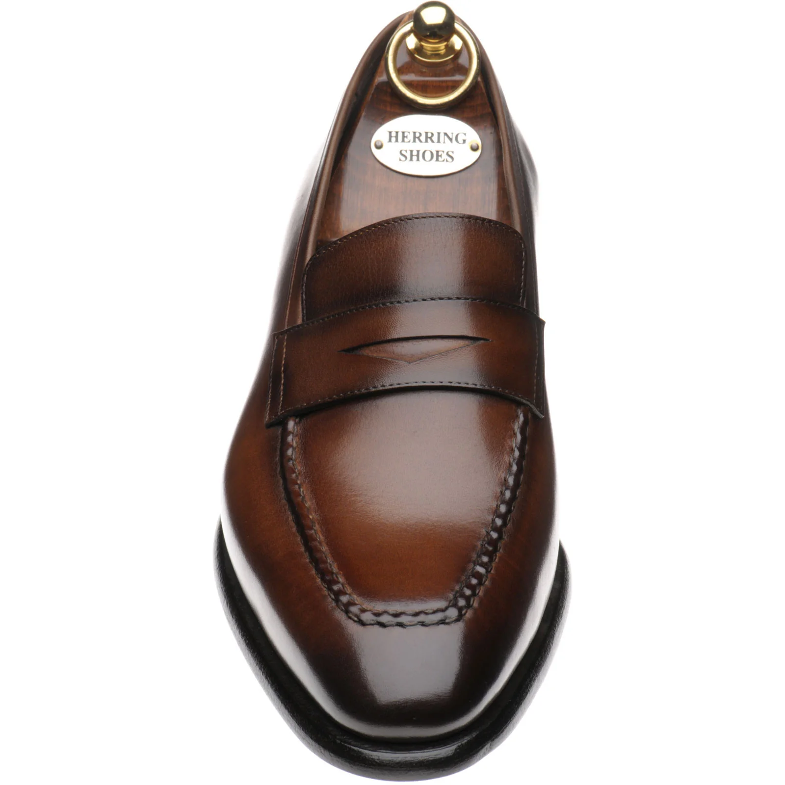 Herring Cadogan mens loafers in tobacco calf - Image 2